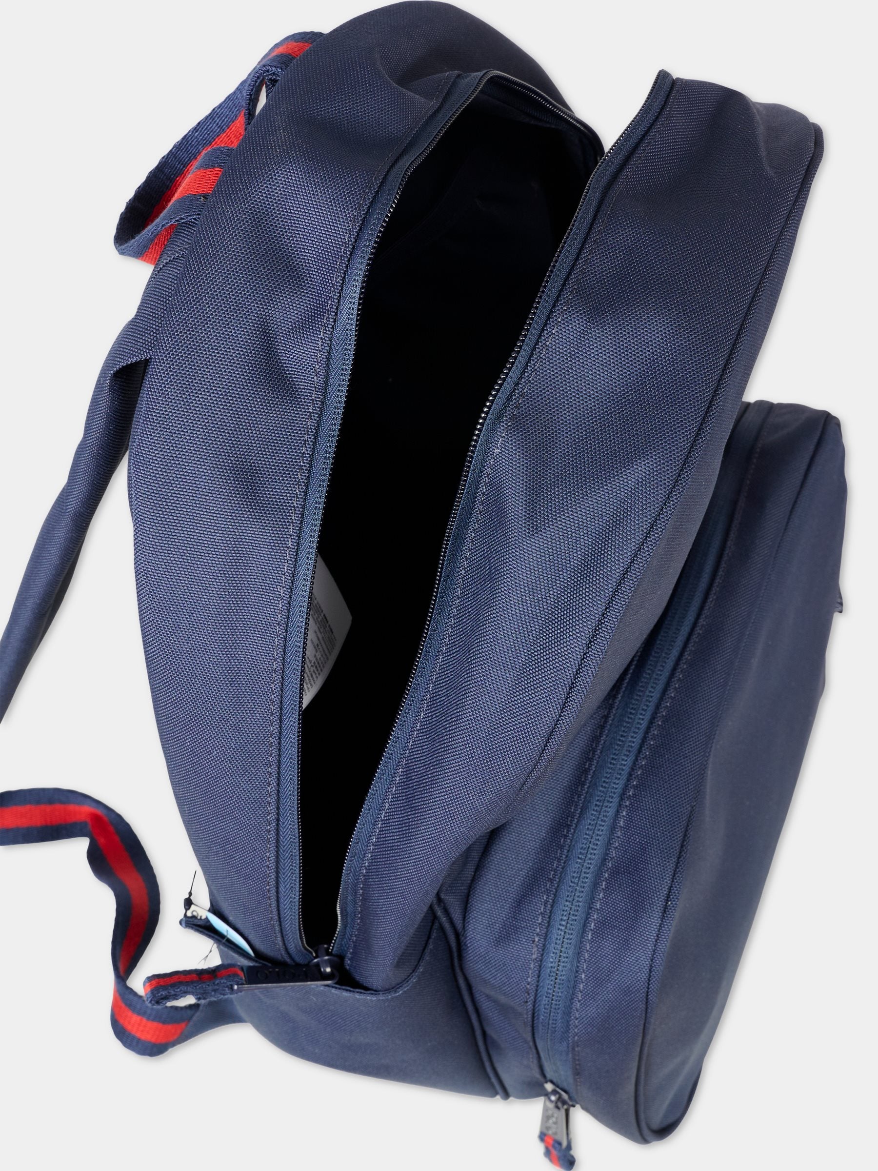 Zaino blu per bambini con cavallino,Ralph Lauren Kids,9AR077 BCV