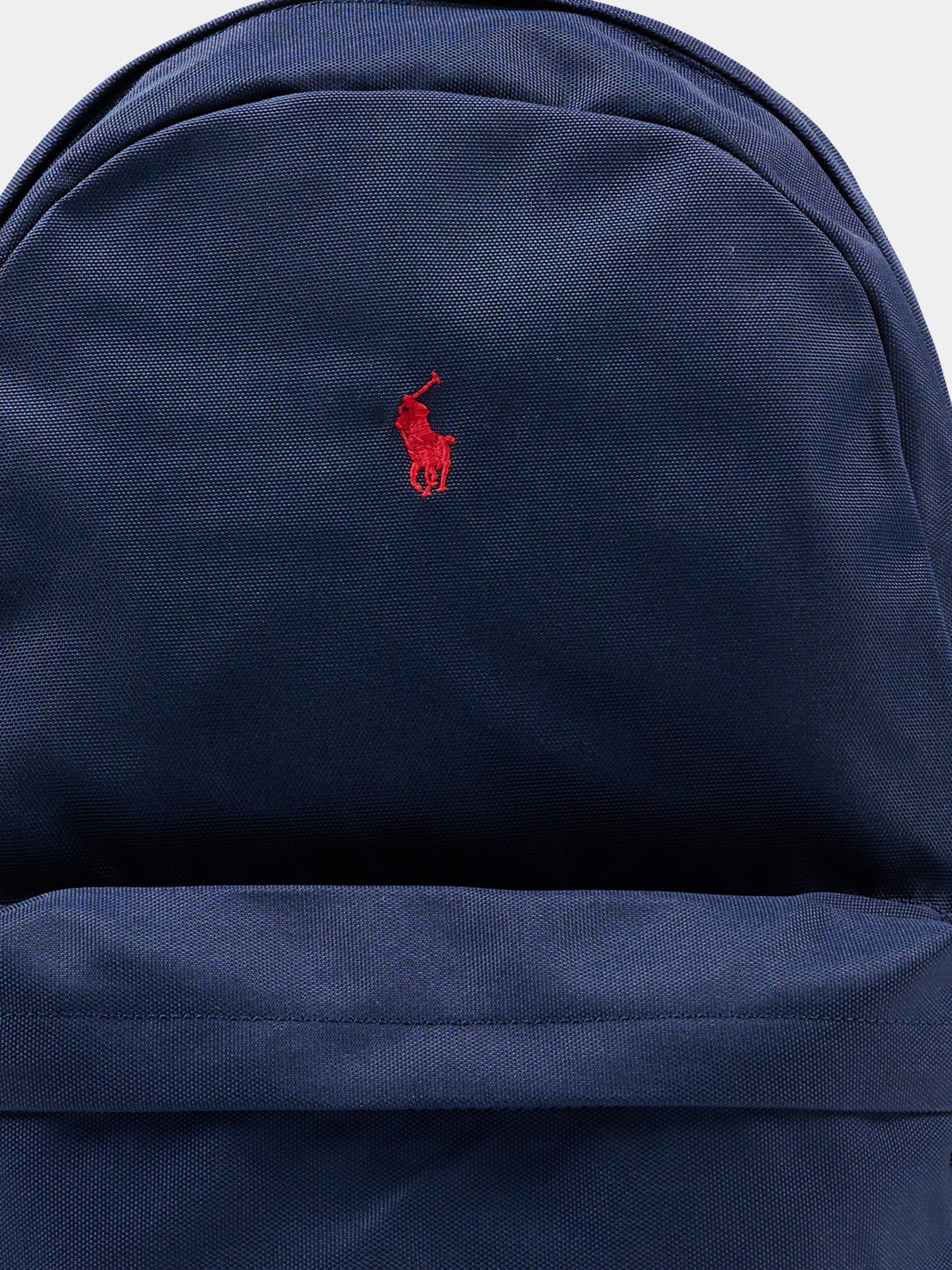 Zaino blu per bambini con logo,Ralph Lauren Kids,9AR151 BCV