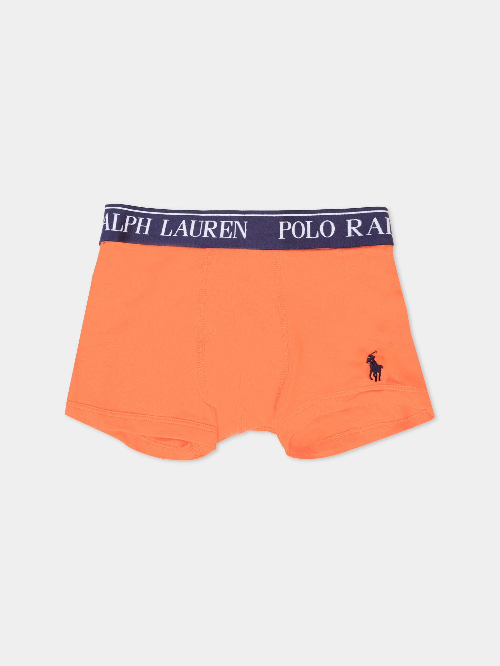 Set boxer multicolor per bambino con cavallino,Ralph Lauren Kids,P5014 BCV