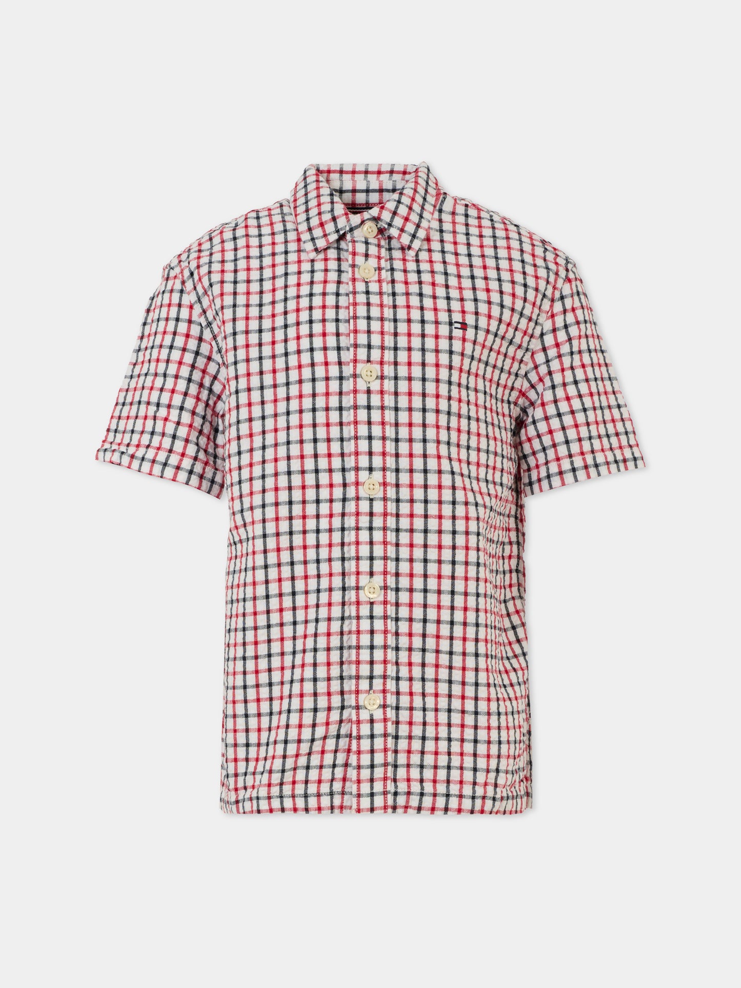 Camicia multicolor per bambino con bandierina,Tommy Hilfiger Junior,KB0KB09558 0LY