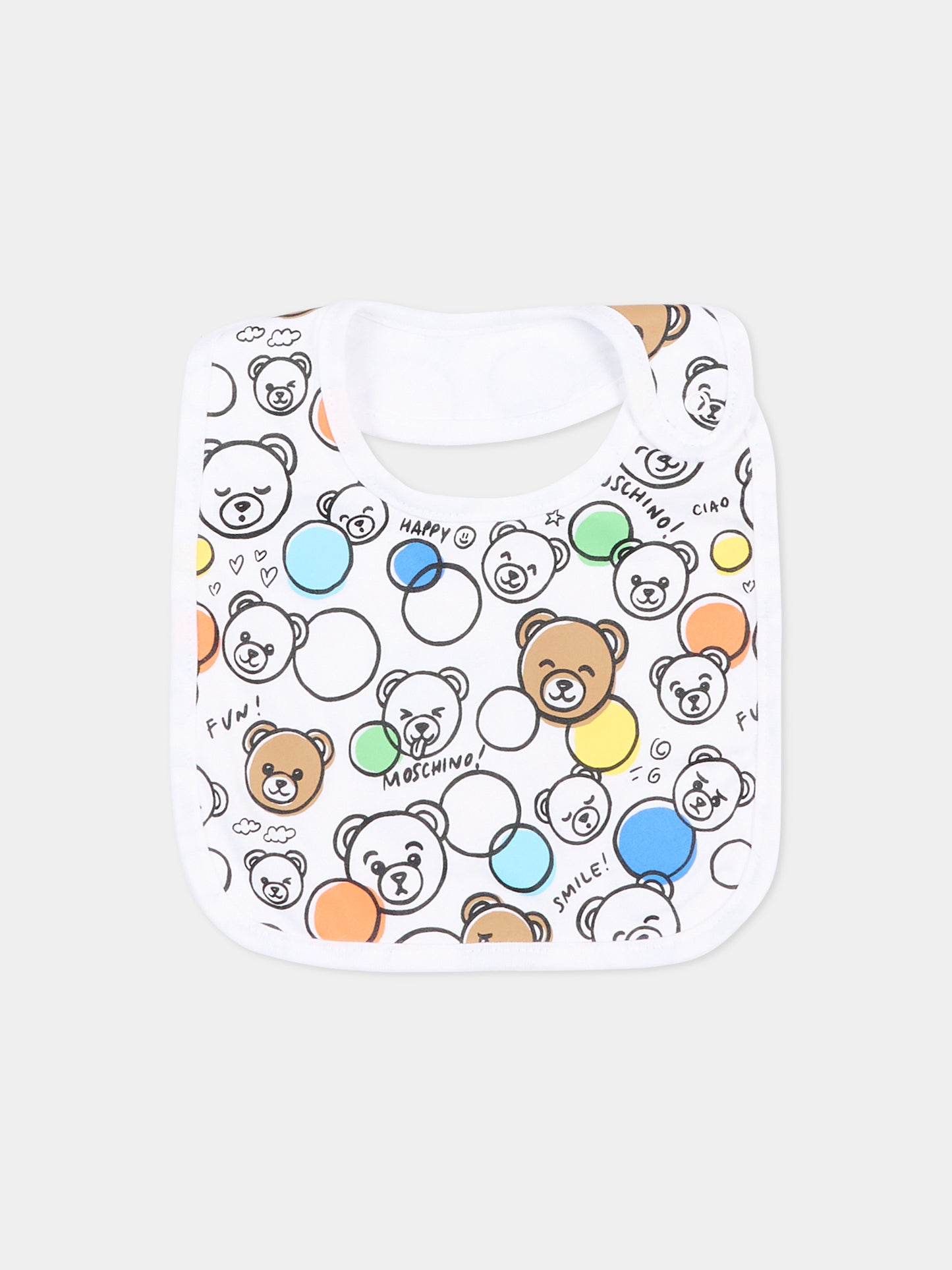 Bavaglino celeste per neonati set,Moschino Kids,MMY062 LAB5A 40304