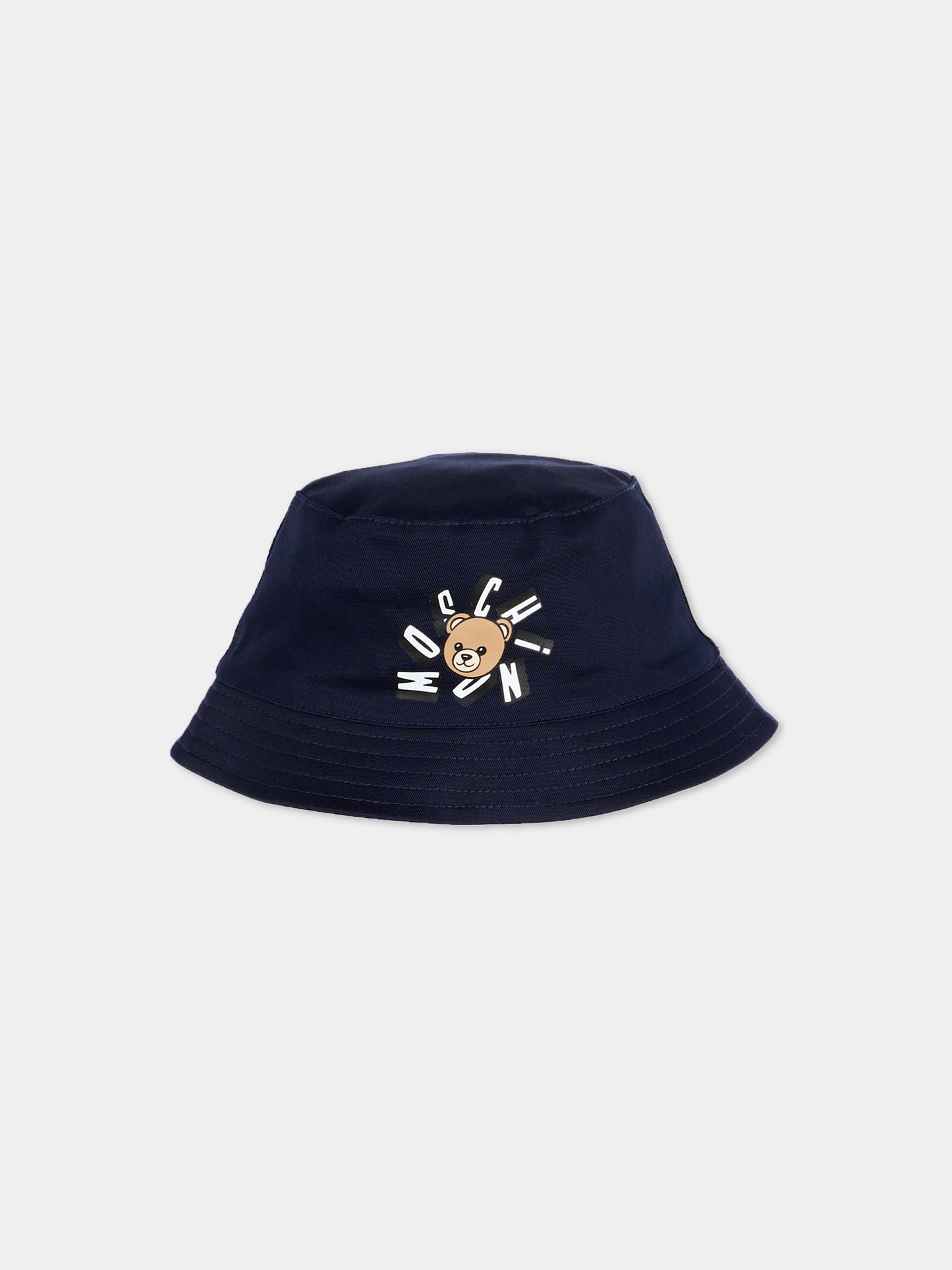 Cloche blu per neonati con teddy bear,Moschino Kids,MNX057 LPA01 40016