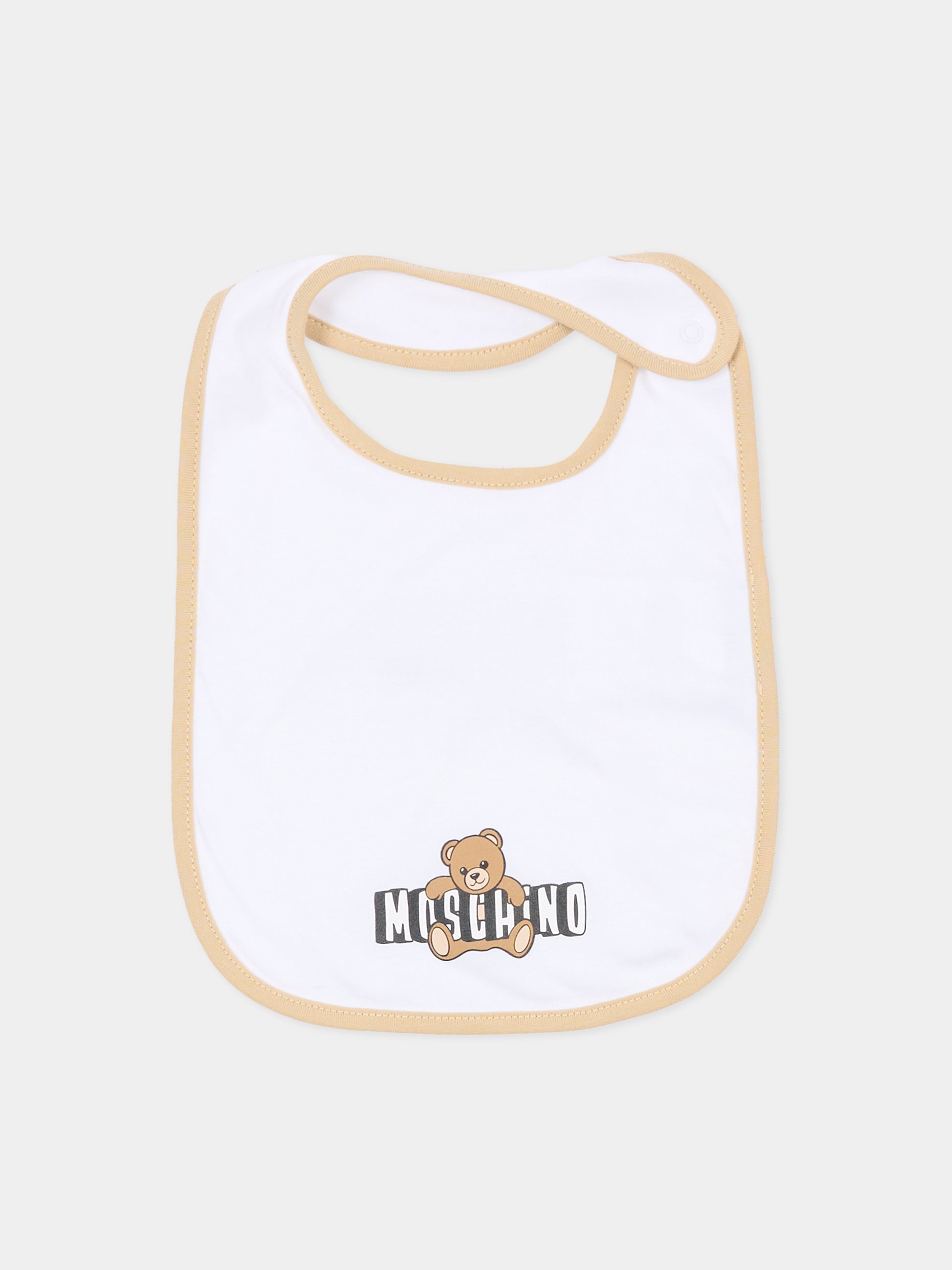 Set tutine beige per neonati con Teddy Bear,Moschino Kids,MOY03I LCA19 20829