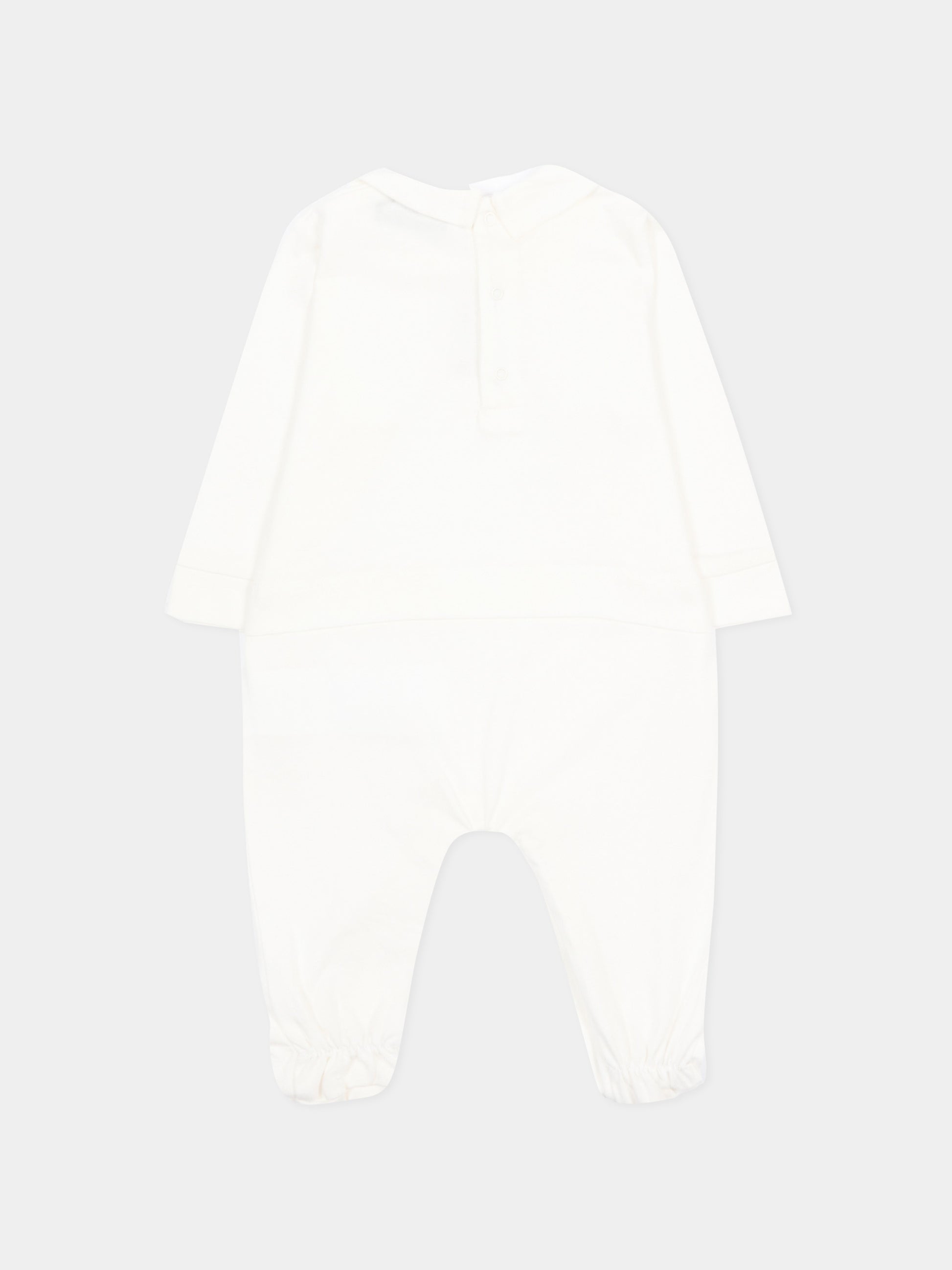 Tutina bianca con teddy bear per neonati,Moschino Kids,MOY06Z LAA23 10063
