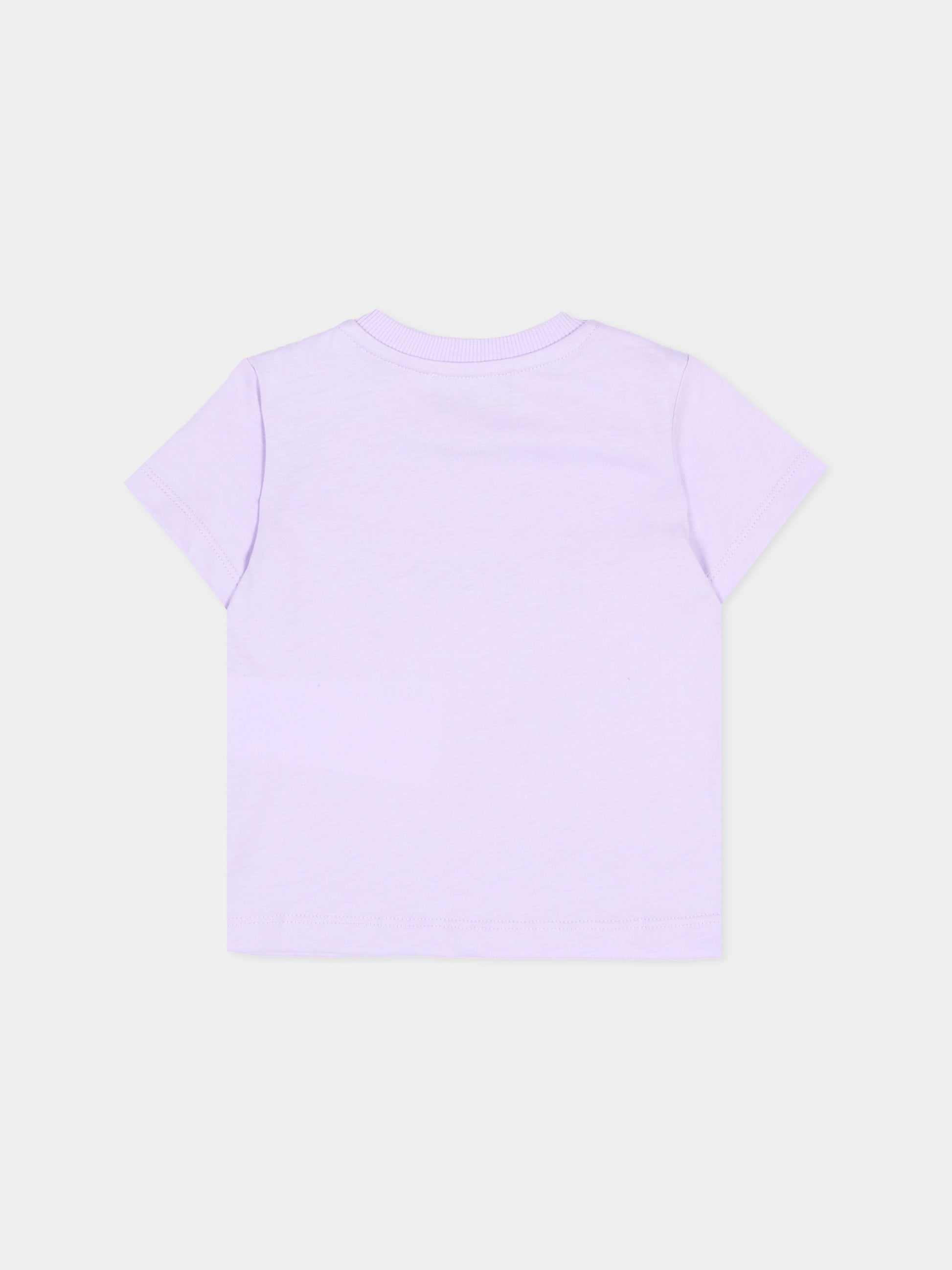 T-Shirt lilla per neonata con Teddy Bear,Moschino Kids,MUM04M LAA01 51683