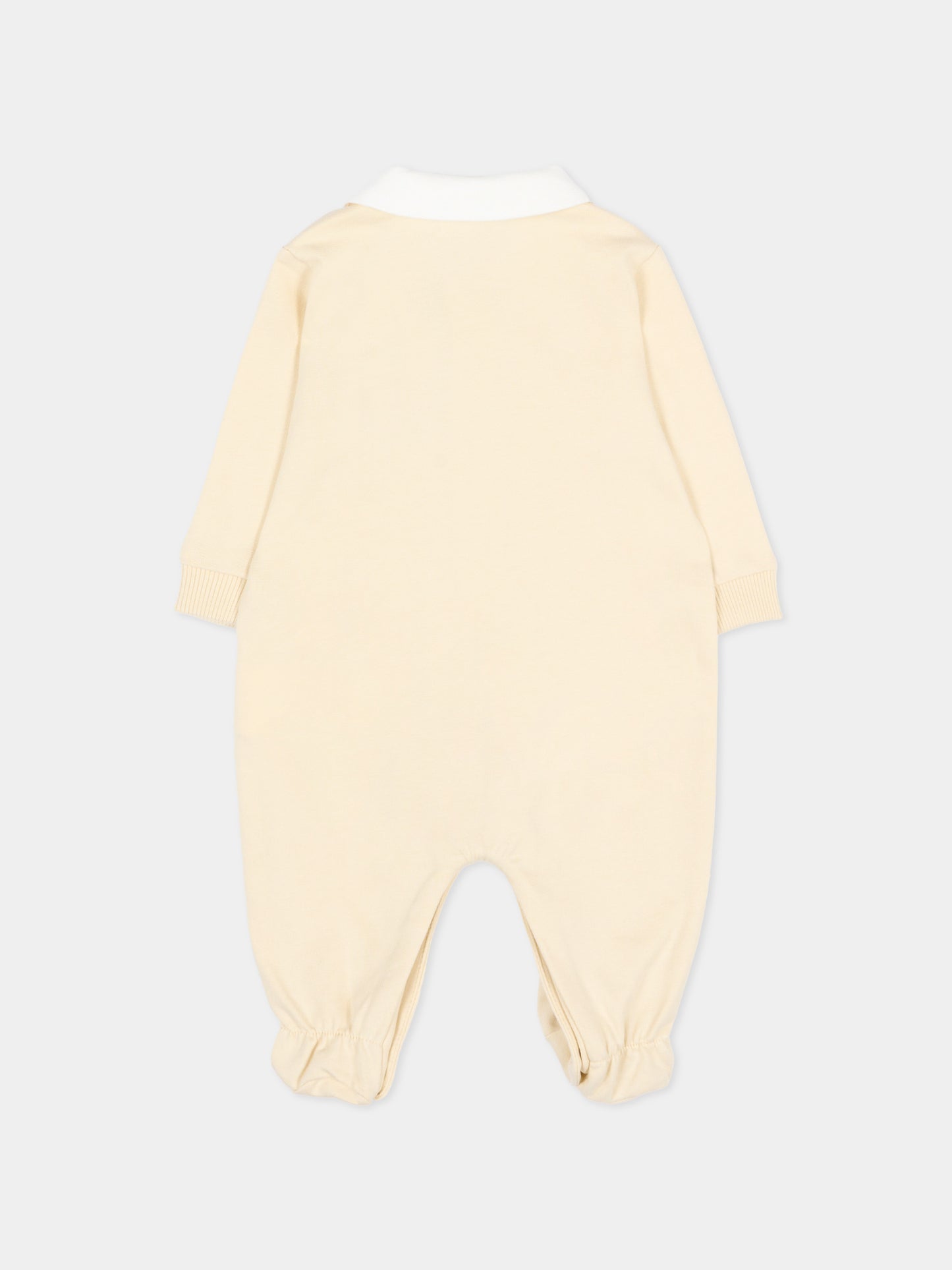 Tutina beige per neonati con Teddy Bear,Moschino Kids,MUT04S LCA19 20404