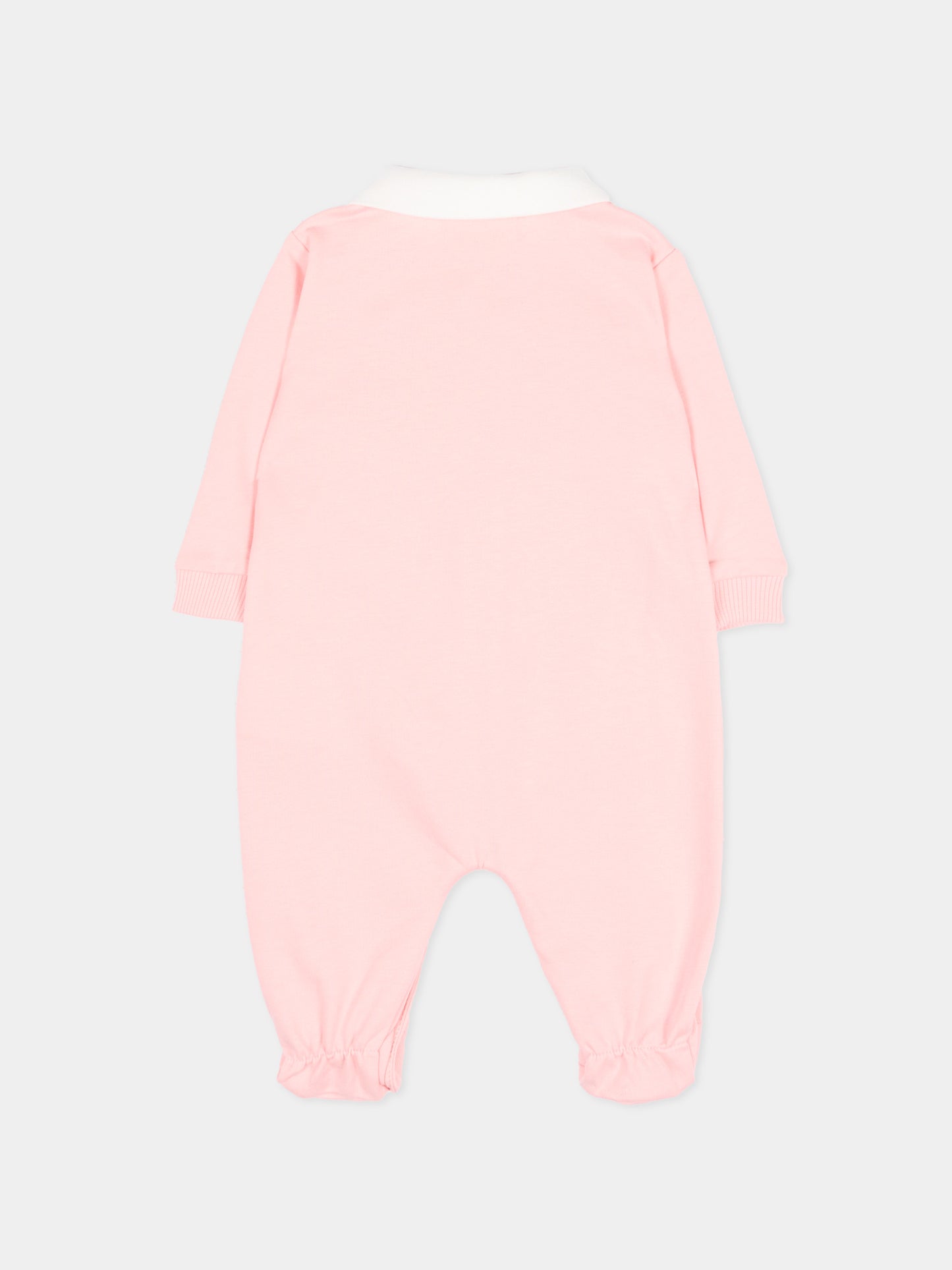 Tutina rosa per neonata con Teddy Bear,Moschino Kids,MUT04S LCA19 50209