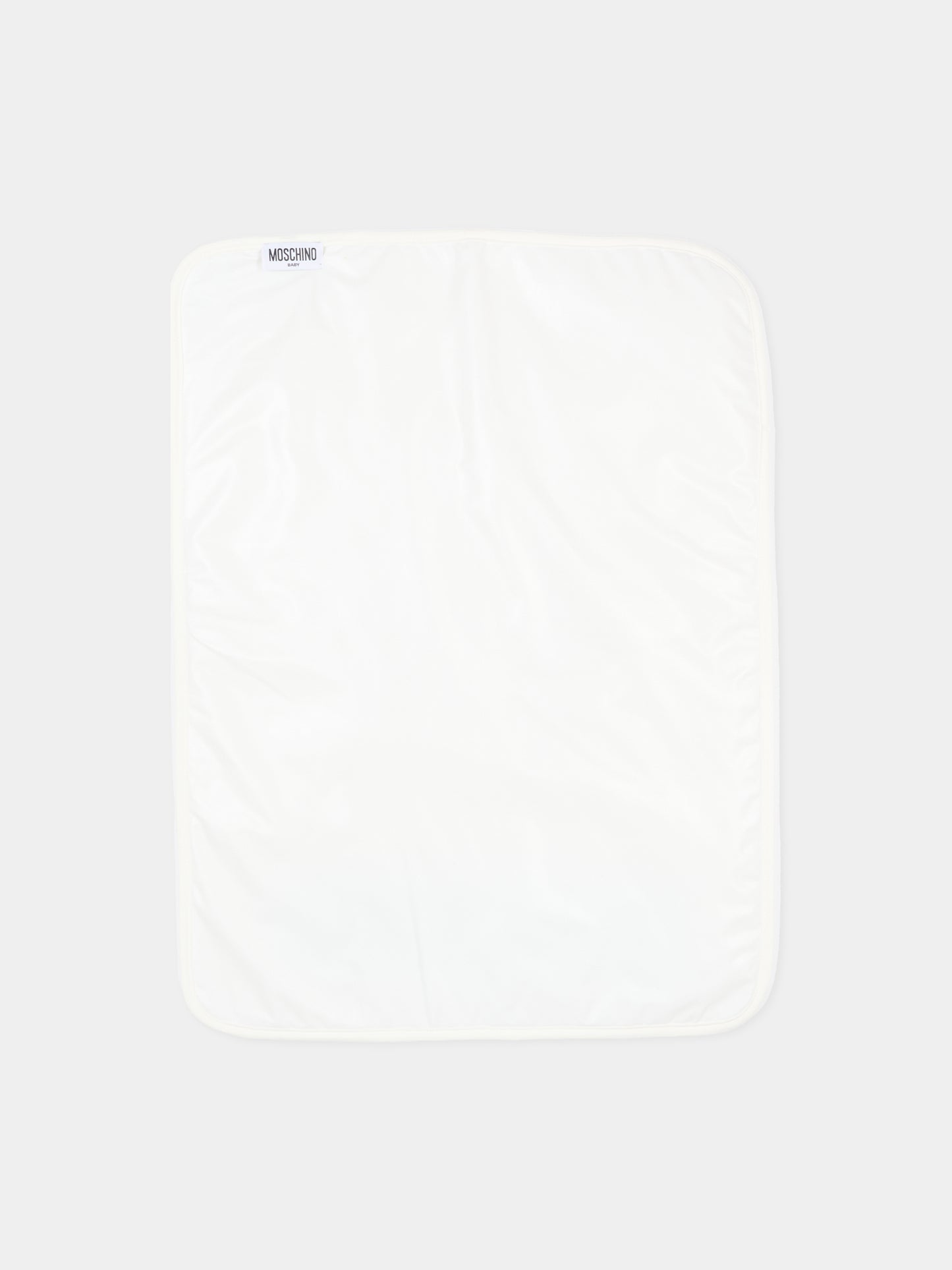 Borsa mamma avorio per neonati con Teddy Bear e logo,Moschino Kids,MUX05V LCA19 10063