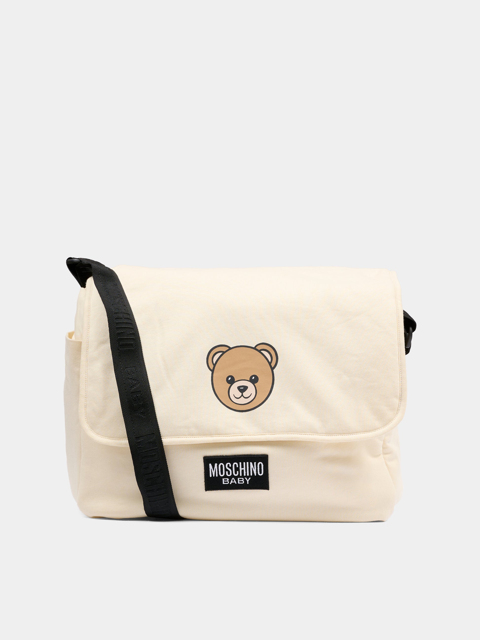 Borsa mamma beige per neonati con Teddy Bear e logo,Moschino Kids,MUX05V LCA19 20404