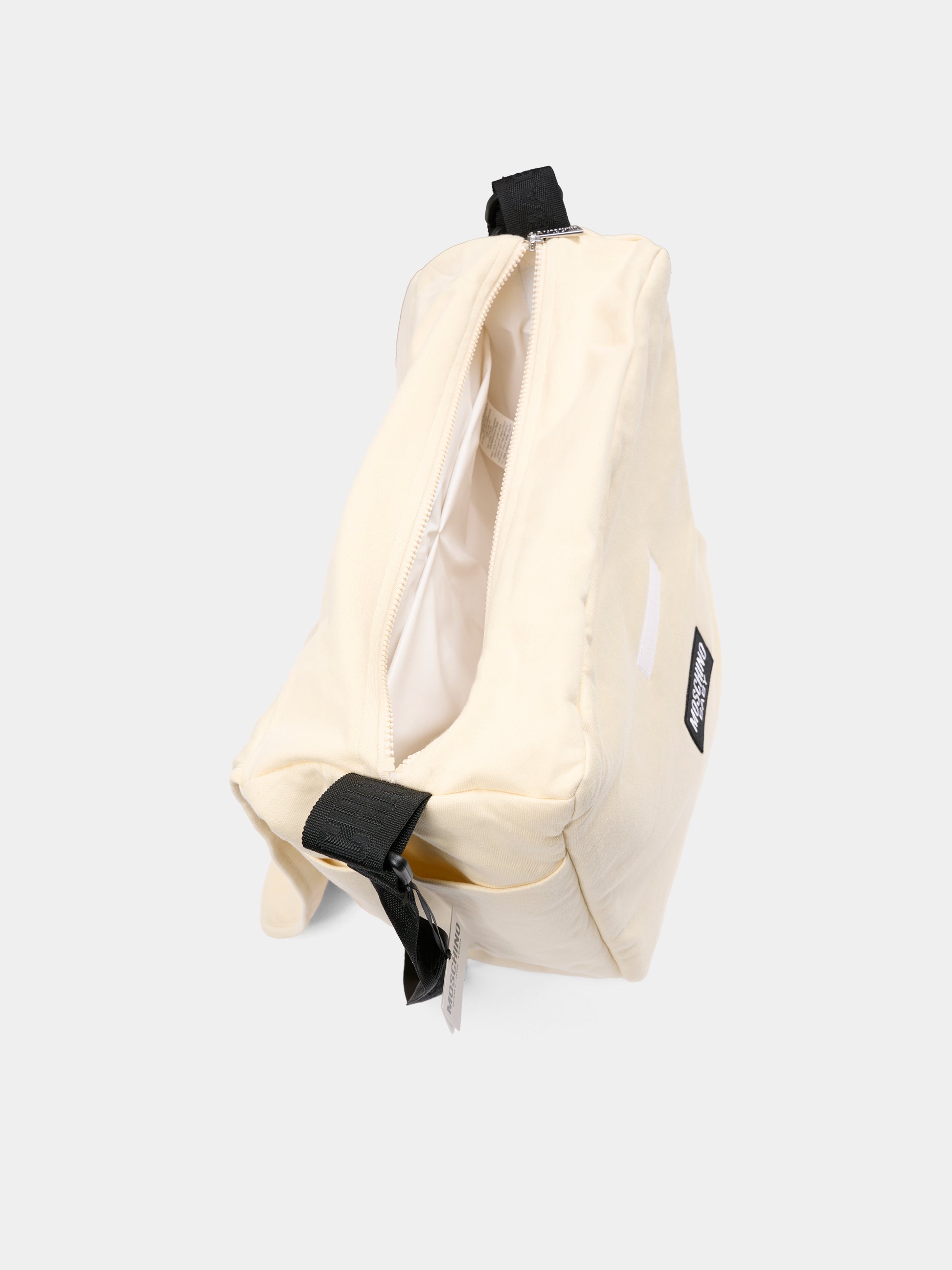 Borsa mamma beige per neonati con Teddy Bear e logo,Moschino Kids,MUX05V LCA19 20404