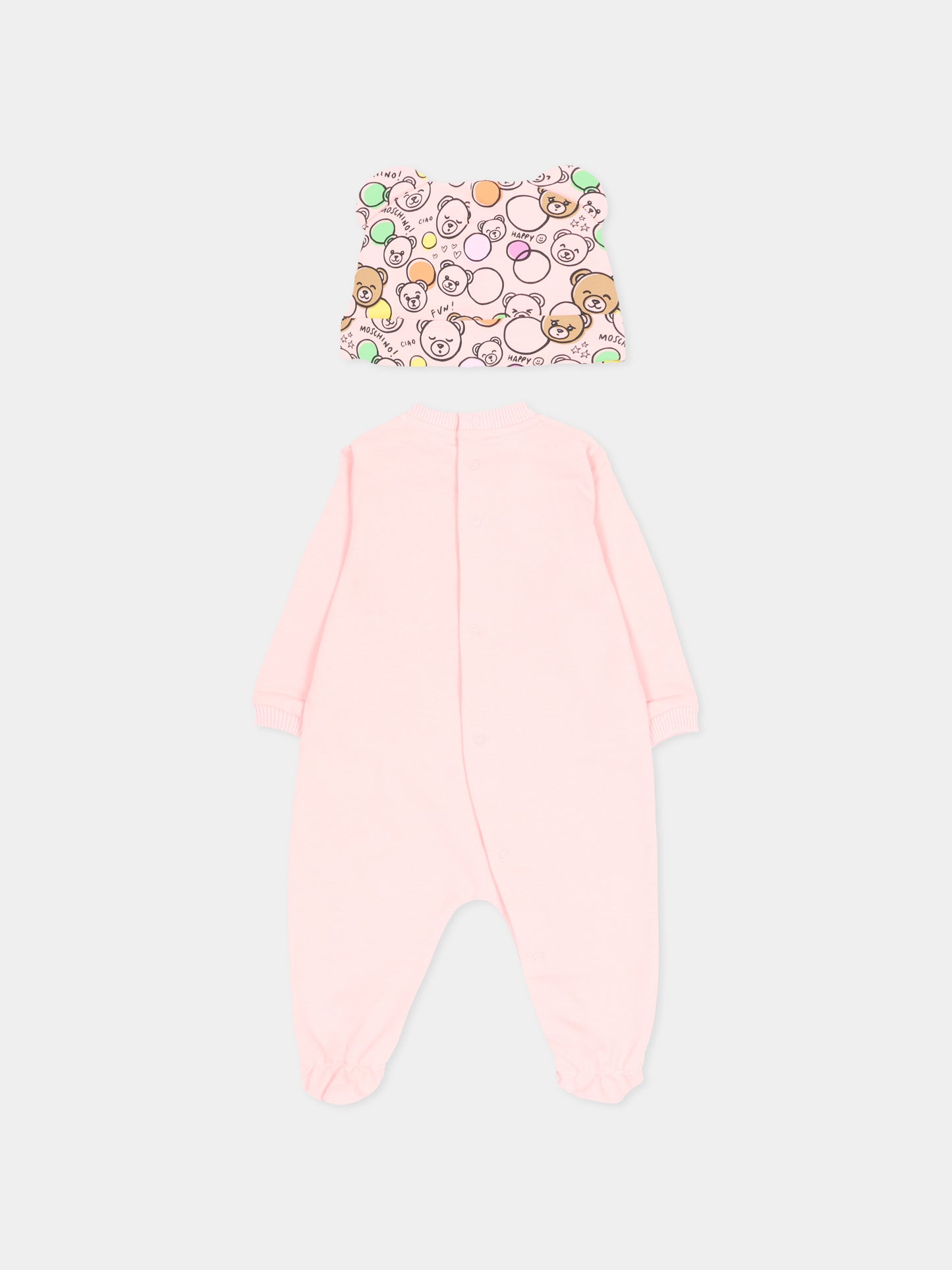 Set tutina rosa Moschino per neonata,Moschino Kids,MUY092 LCA19 50209