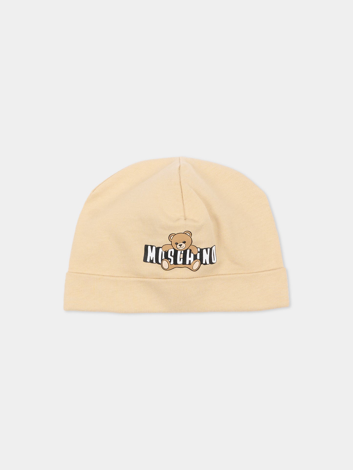 Set accessori beige con teddy bear per neonati,Moschino Kids,MUY095 LCA19 20829