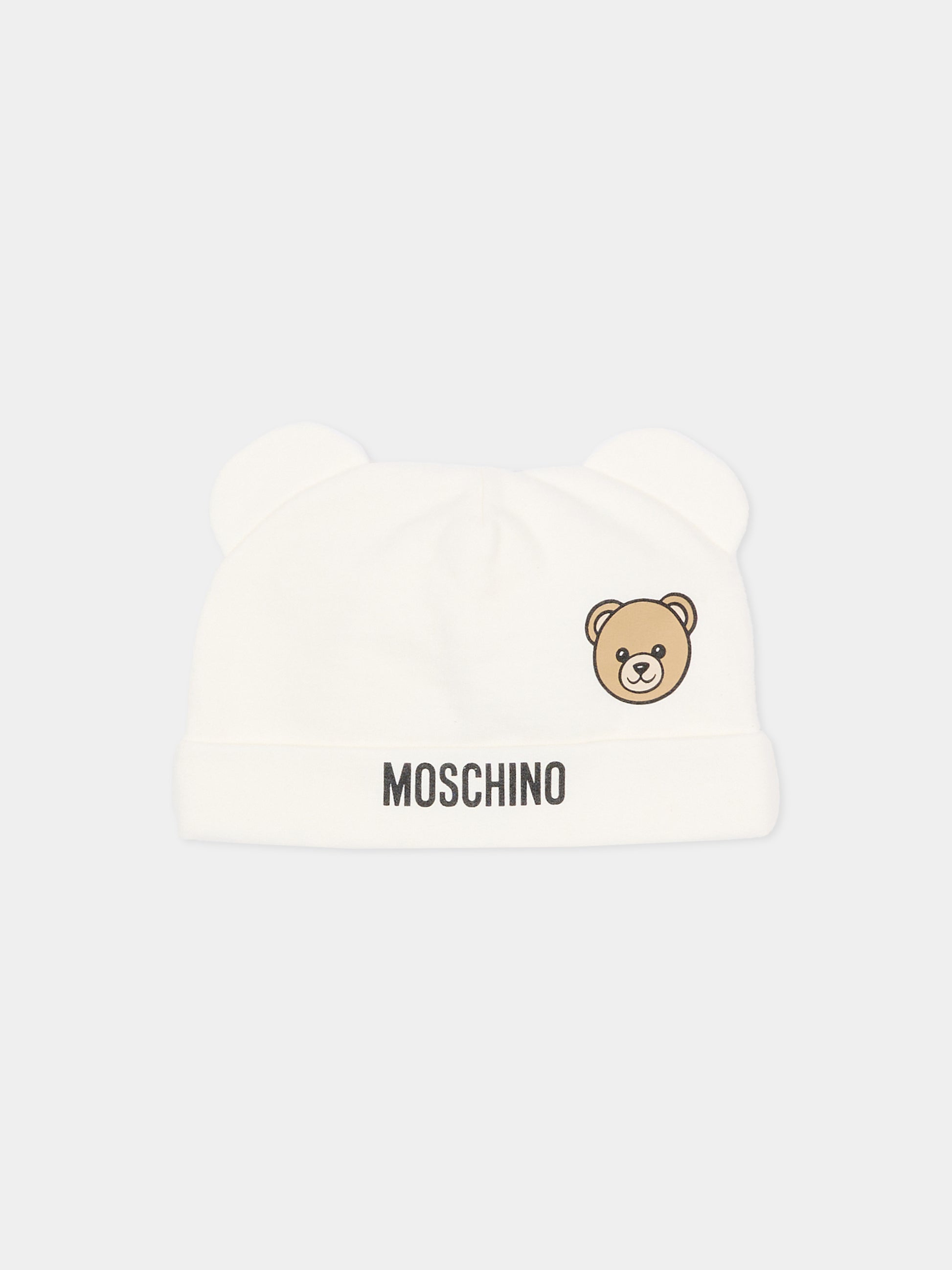 Set tutine avorio per neonati con Teddy Bear,Moschino Kids,MUY097 LCA19 10063