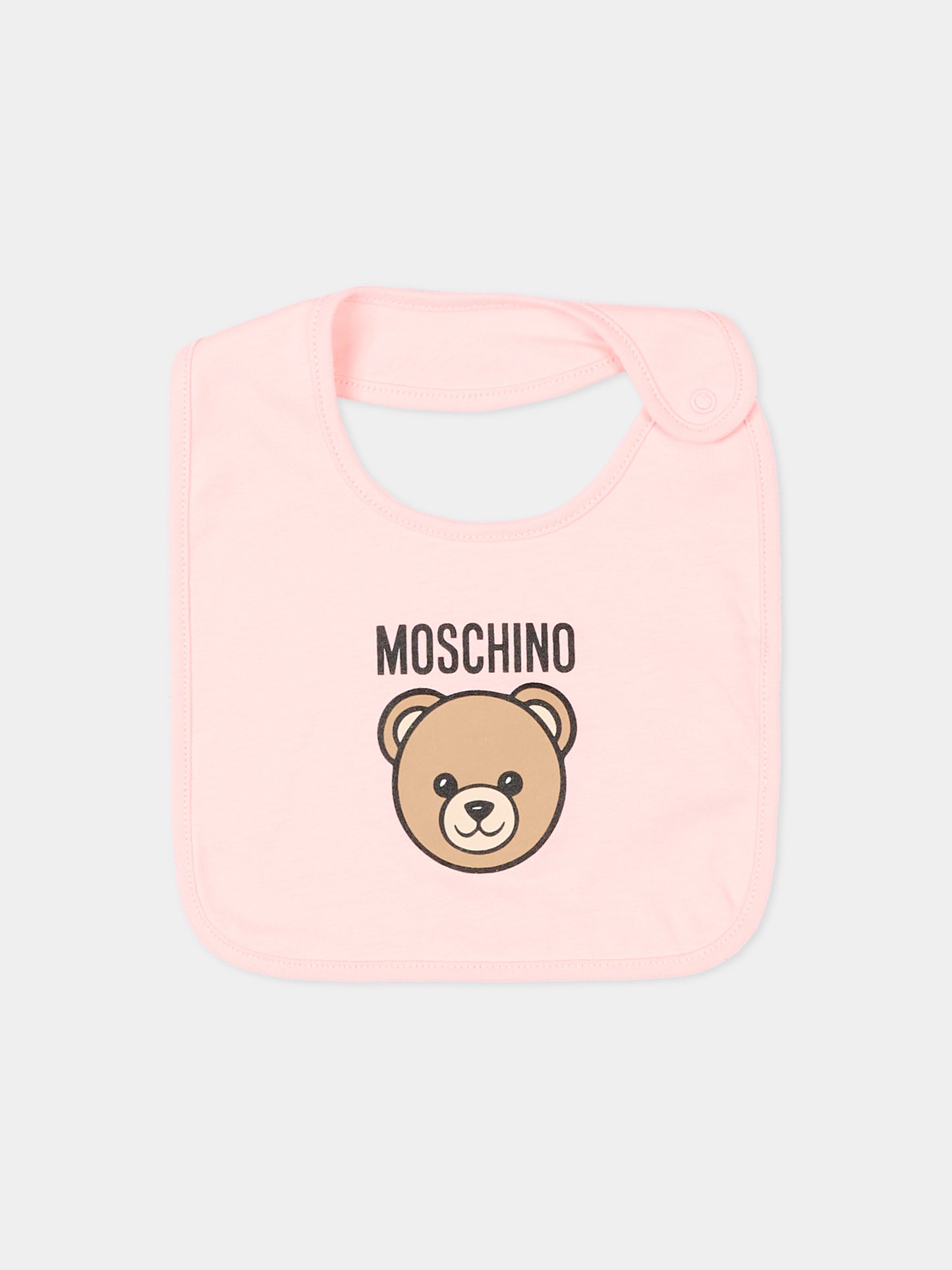 Set tutine rosa per neonata con Teddy Bear,Moschino Kids,MUY097 LCA19 50209