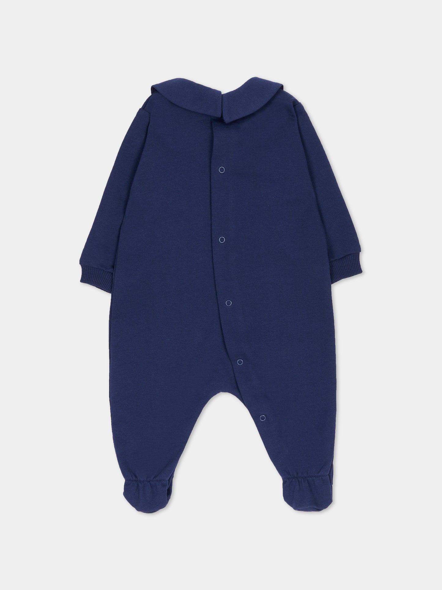 Tutina blu per neonati con Teddy Bear,Moschino Kids,MUY098 LCA19 40016