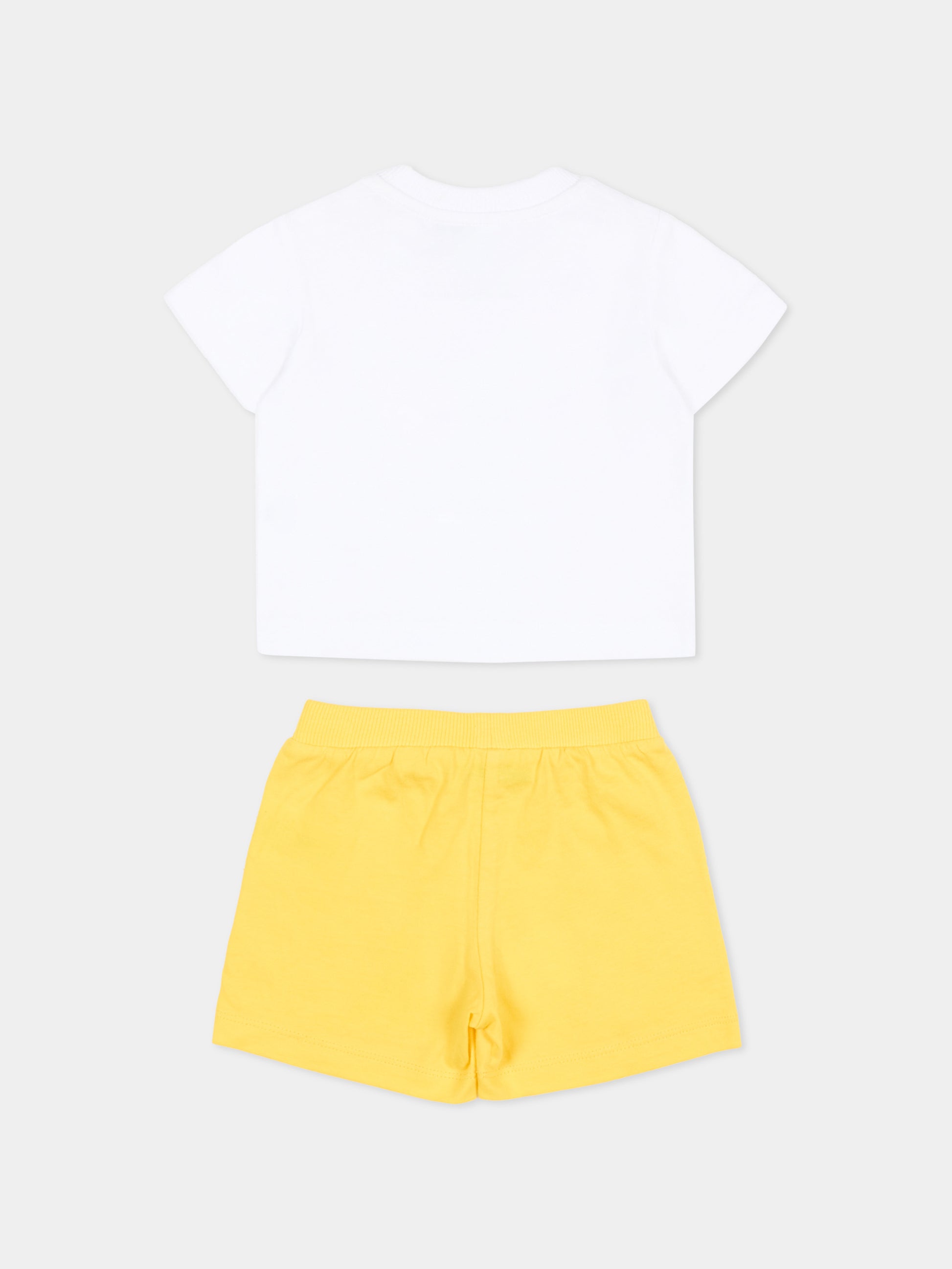 Completo sportivo multicolor per neonato con Teddy Bear,Moschino Kids,MXG00M LAA17 82673