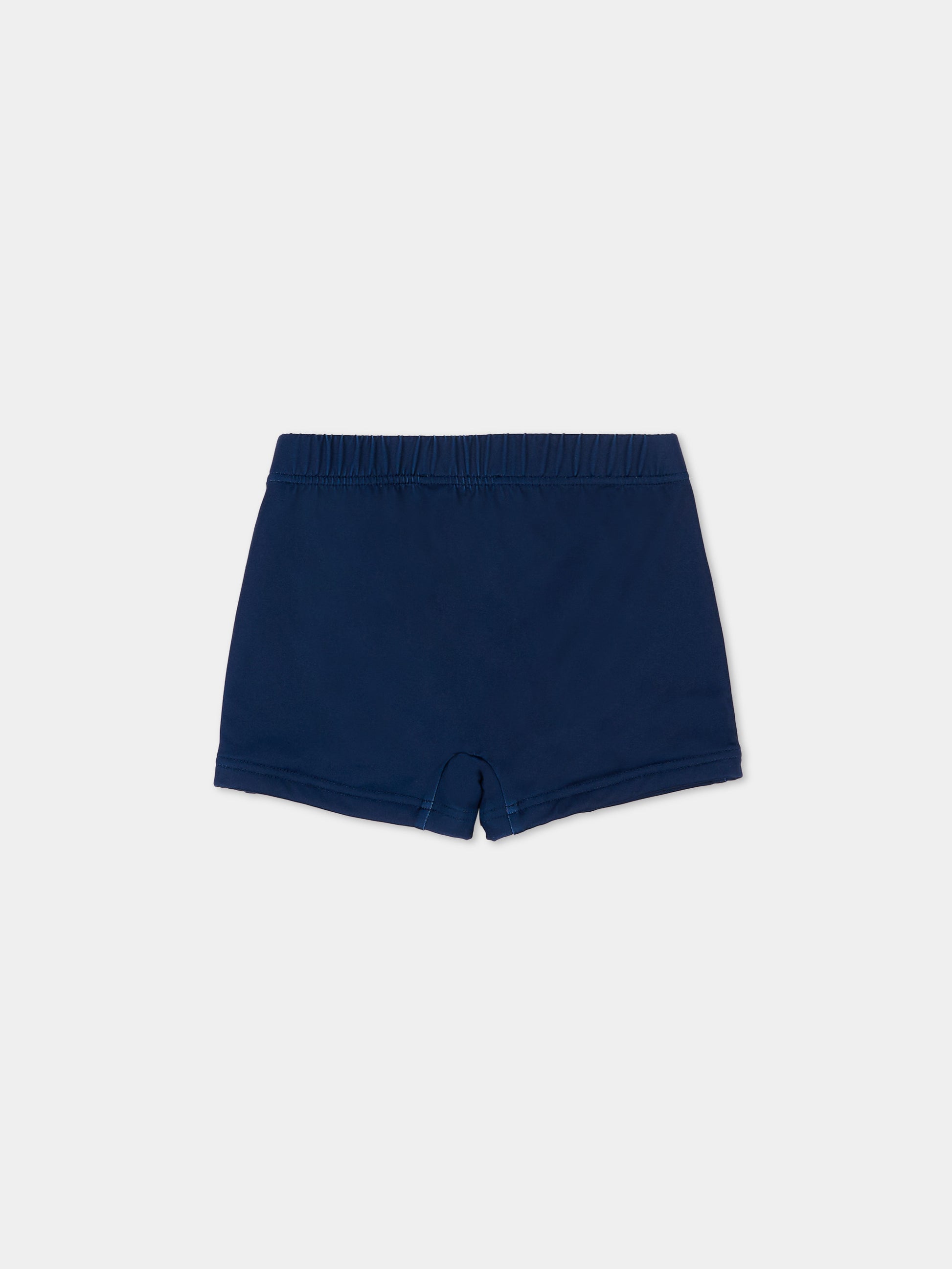 Boxer mare blu per neonato con teddy bear,Moschino Kids,MXL006 LKA11 40016
