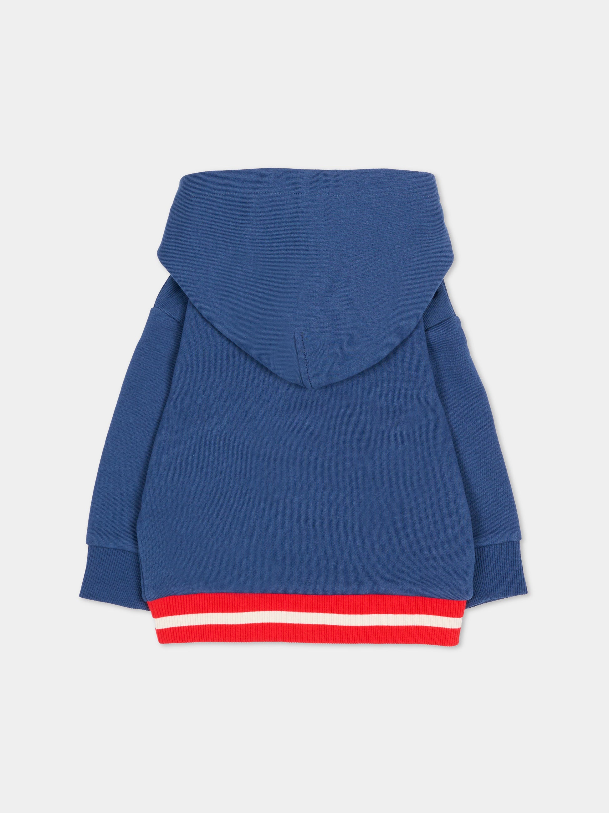 Felpa blu per neonato con logo,Timberland,T60873 805