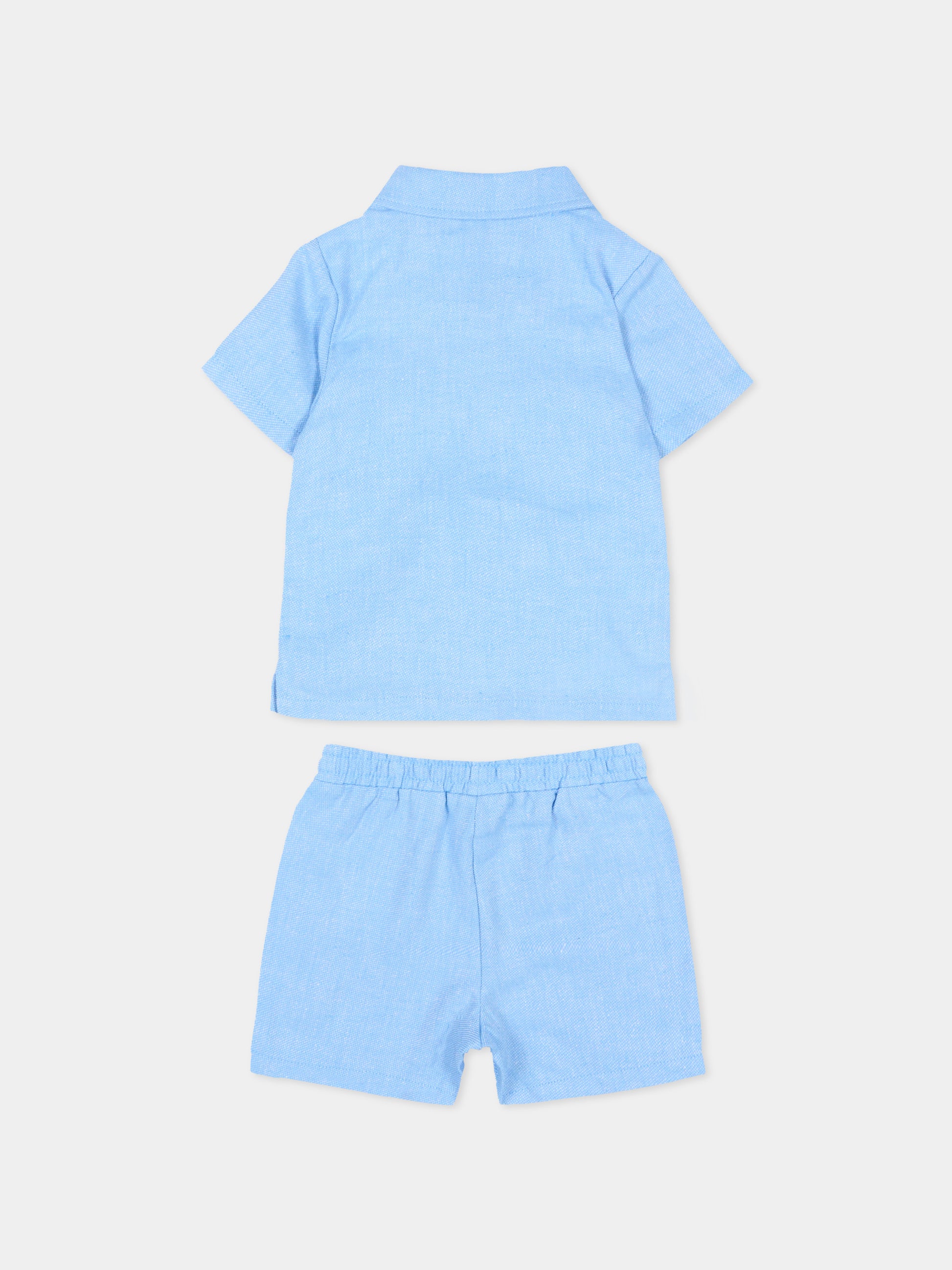 Completo sportivo azzurro per neonato,Timberland,T60901 79H