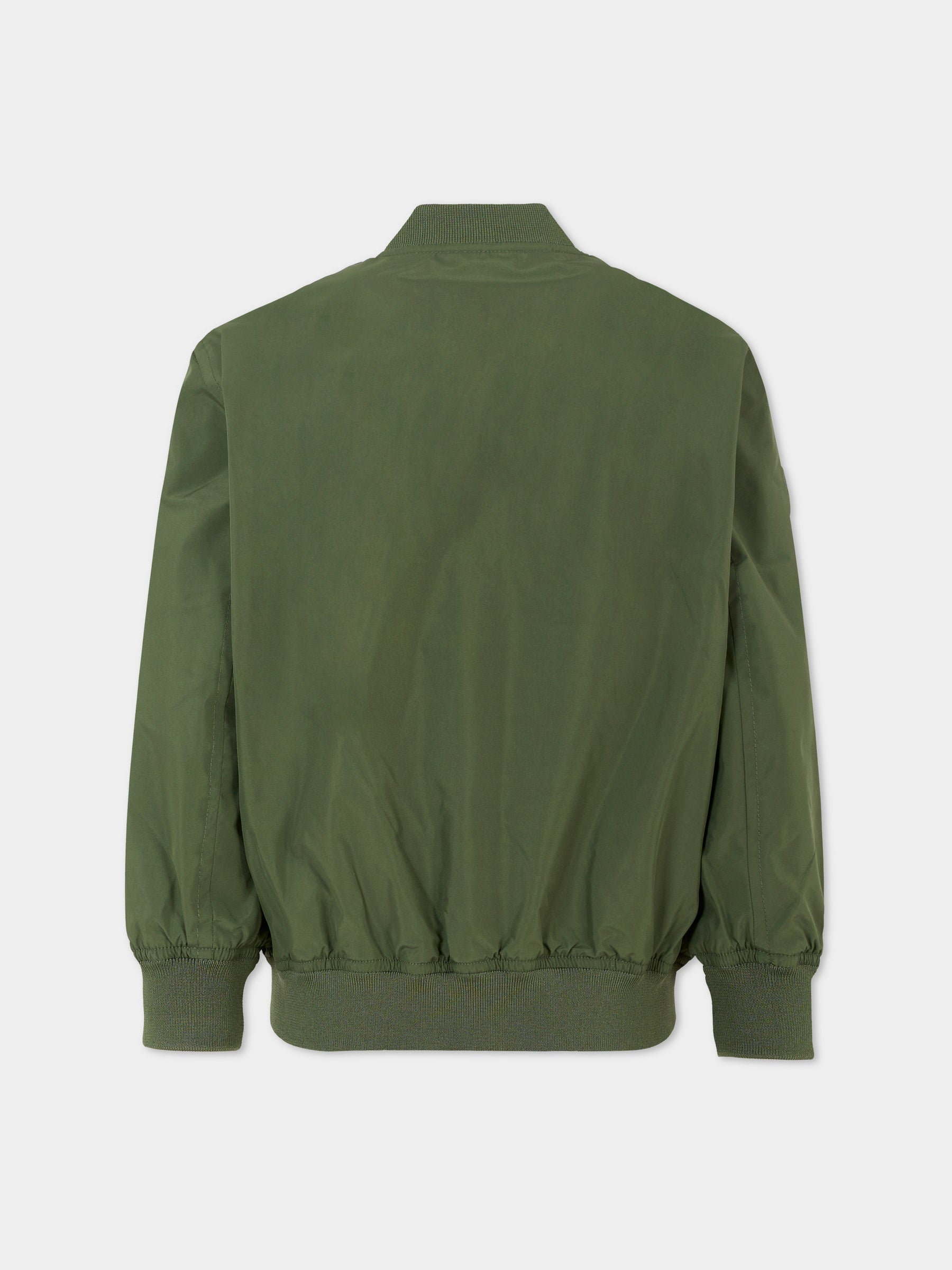 Giubbotto verde Sloan per bambino con logo,Save The Duck Kids,J31163X WIND20 50028