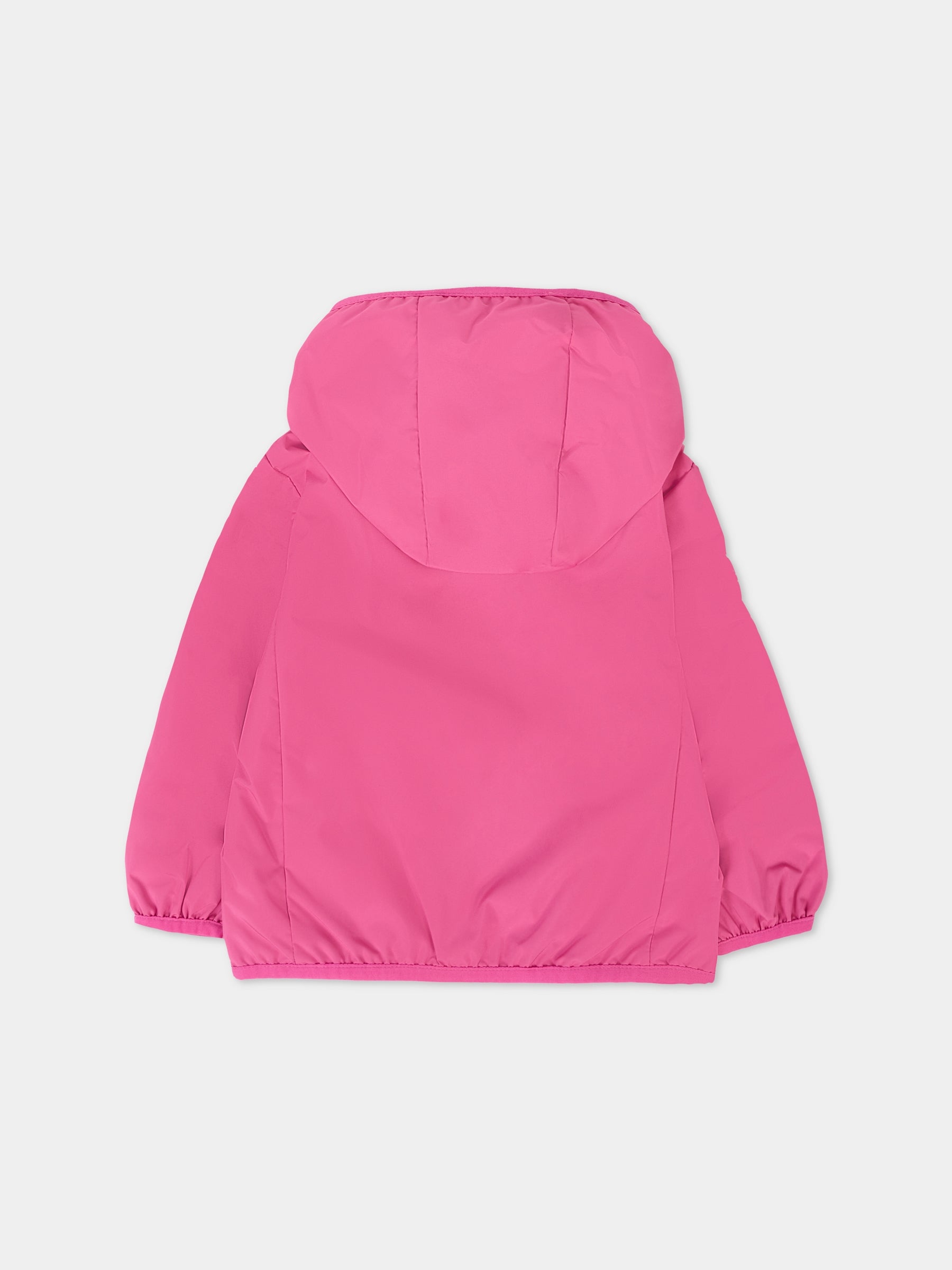 Giacca a vento Coco fucsia per neonata con logo,Save The Duck Kids,I30006X WIND20 80037