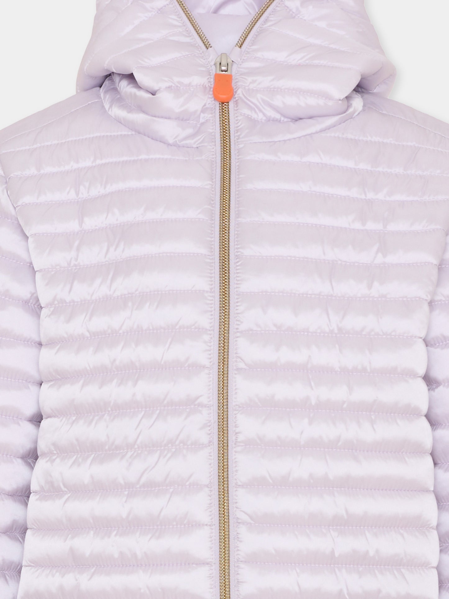 Piumino Iris lilla per bambina con logo,Save The Duck Kids,J32310G IRIS22 80048