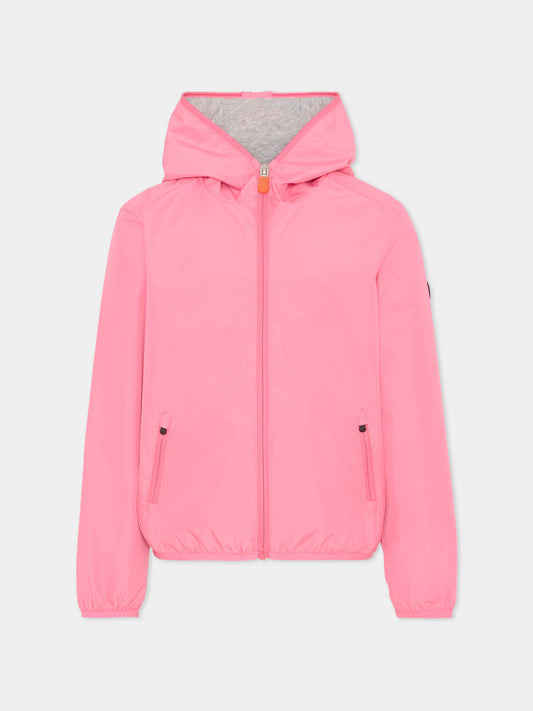 Giacca a vento Wind rosa per bambina,Save The Duck Kids,J30036X WIND22 80018