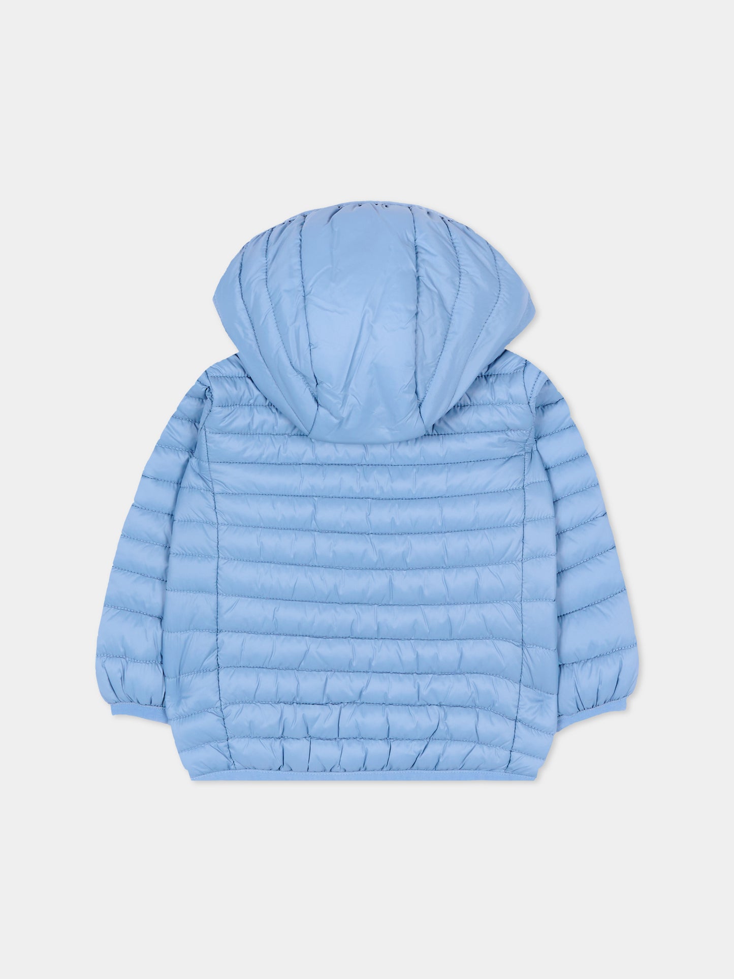 Piumino azzurro Nene per neonato con logo,Save The Duck Kids,I30003X GIGA22 90072