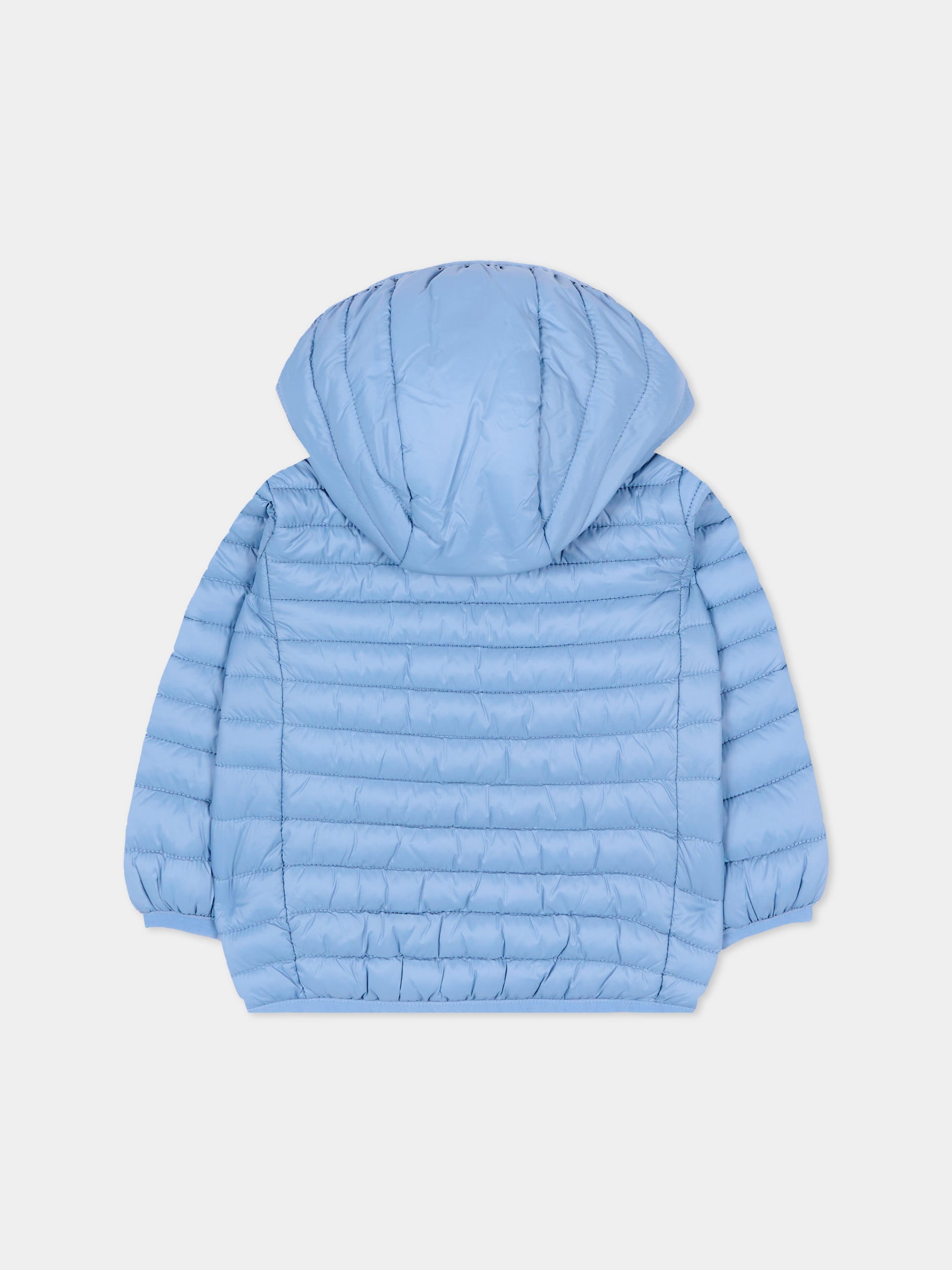Piumino azzurro Nene per neonato con logo,Save The Duck Kids,I30003X GIGA22 90072