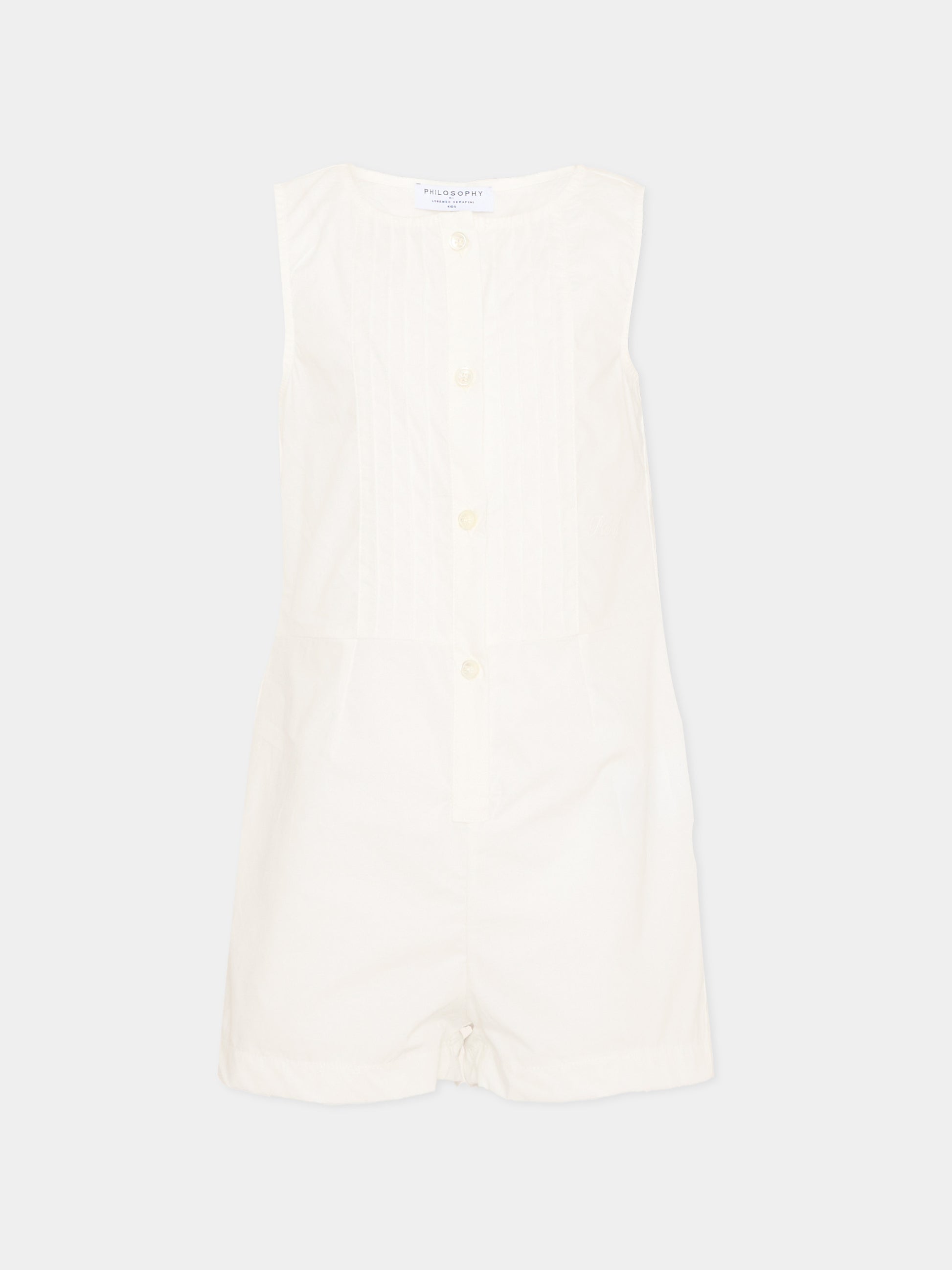 Abito elegante avorio per bambina con logo,Philosophy,I1G201 - 7116 - 0001