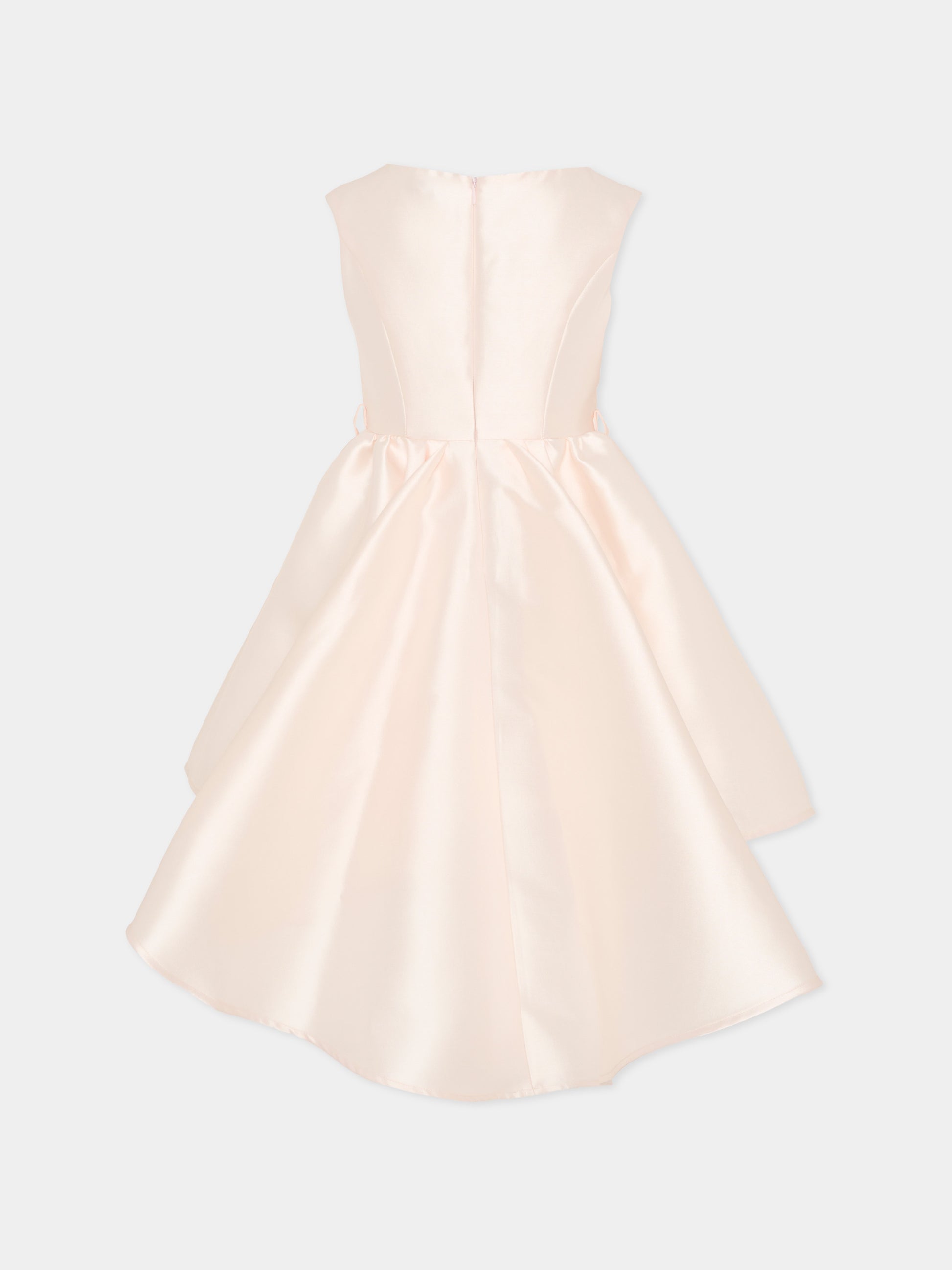 Vestito rosa per bambina con fiori,Monnalisa,71G912 - 7304 - 0092