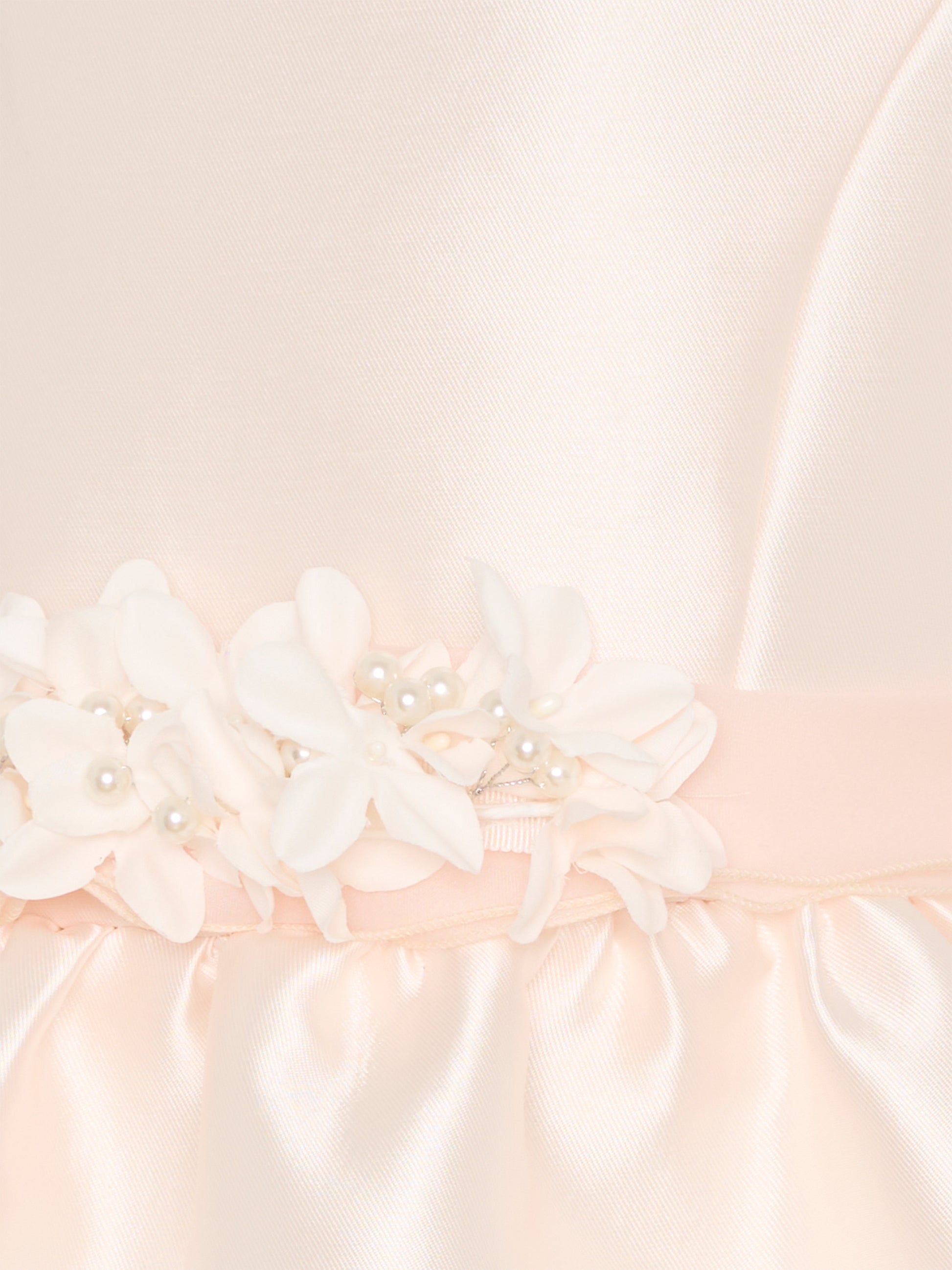 Vestito rosa per bambina con fiori,Monnalisa,71G912 - 7304 - 0092