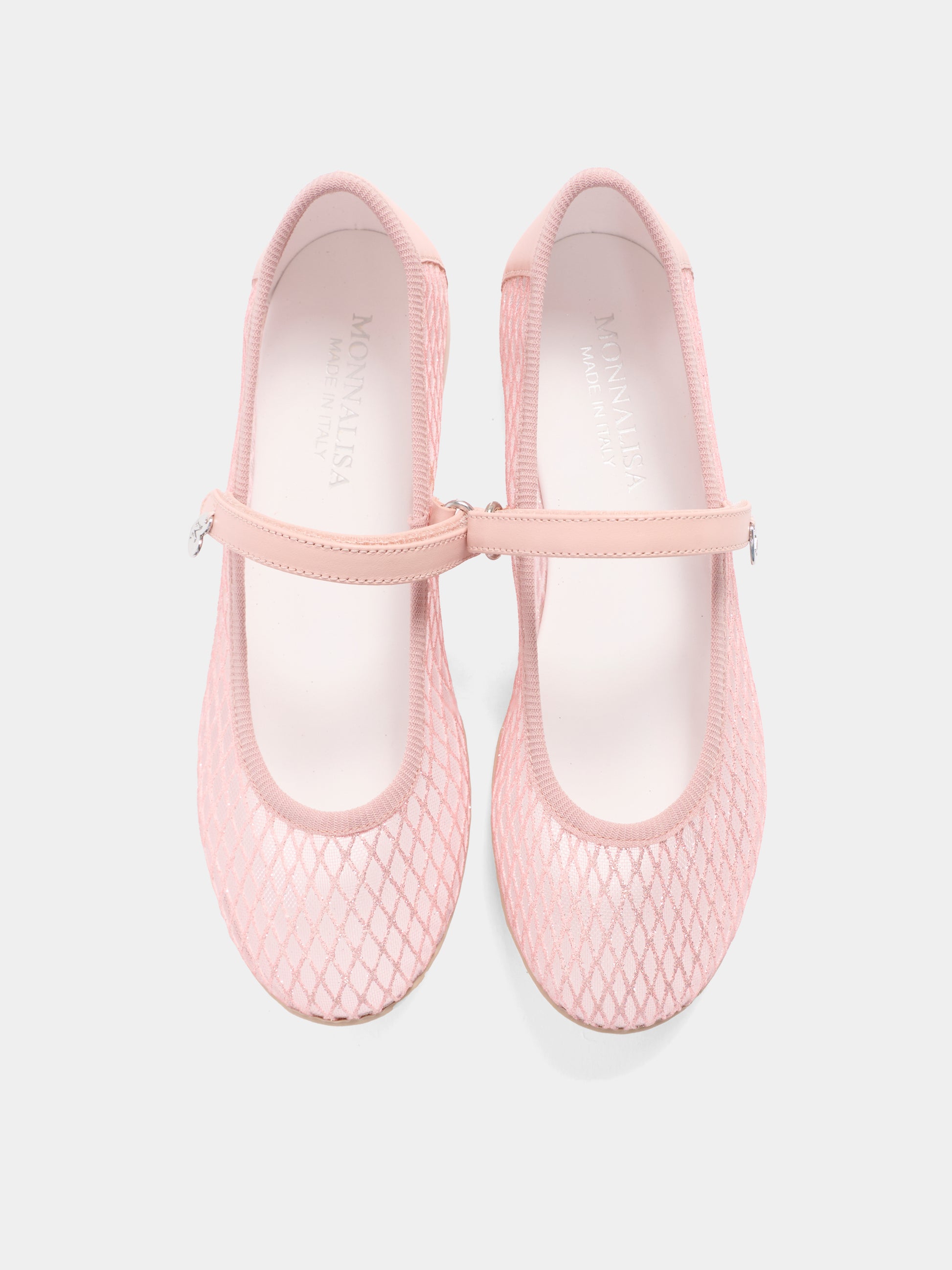 Ballerine rosa per bambina con cuore,Monnalisa,87G002 - 7704 - 0091