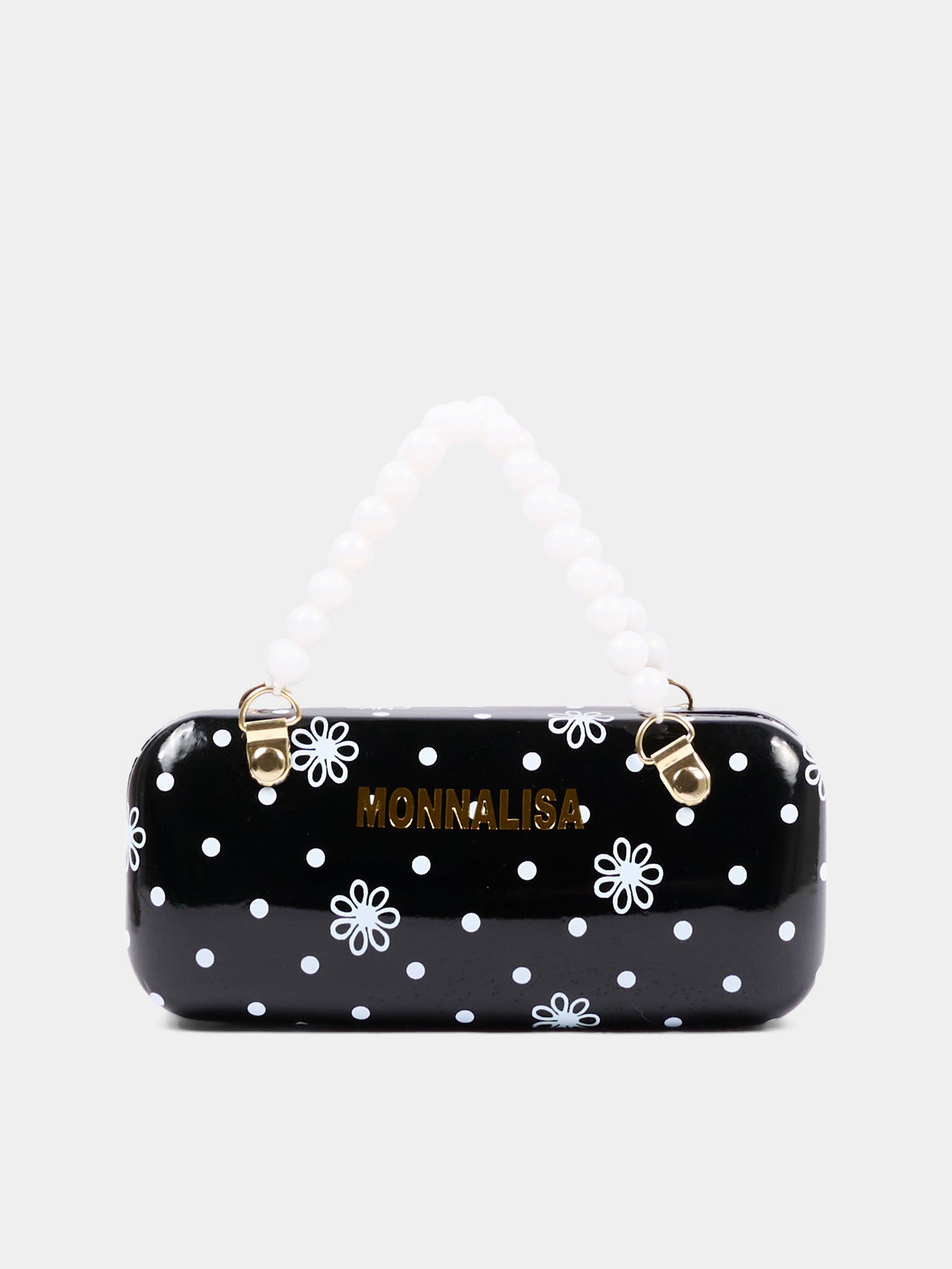 Occhiali da sole neri per bambina a pois,Monnalisa,19G023 - 7073 - 5099