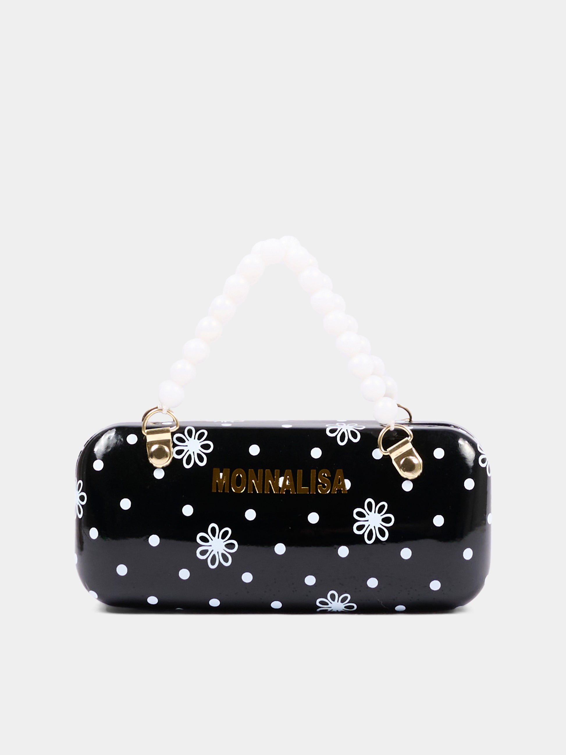 Occhiali da sole neri per bambina a pois,Monnalisa,19G023 - 7073 - 5099