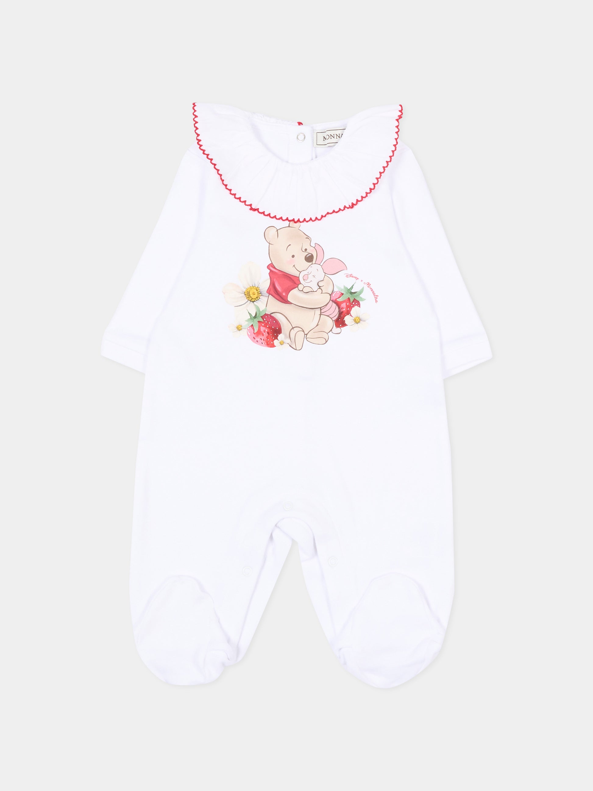 Tutina bianca per neonata Winnie Pooh,Monnalisa,35G207 - 7084 - 0099