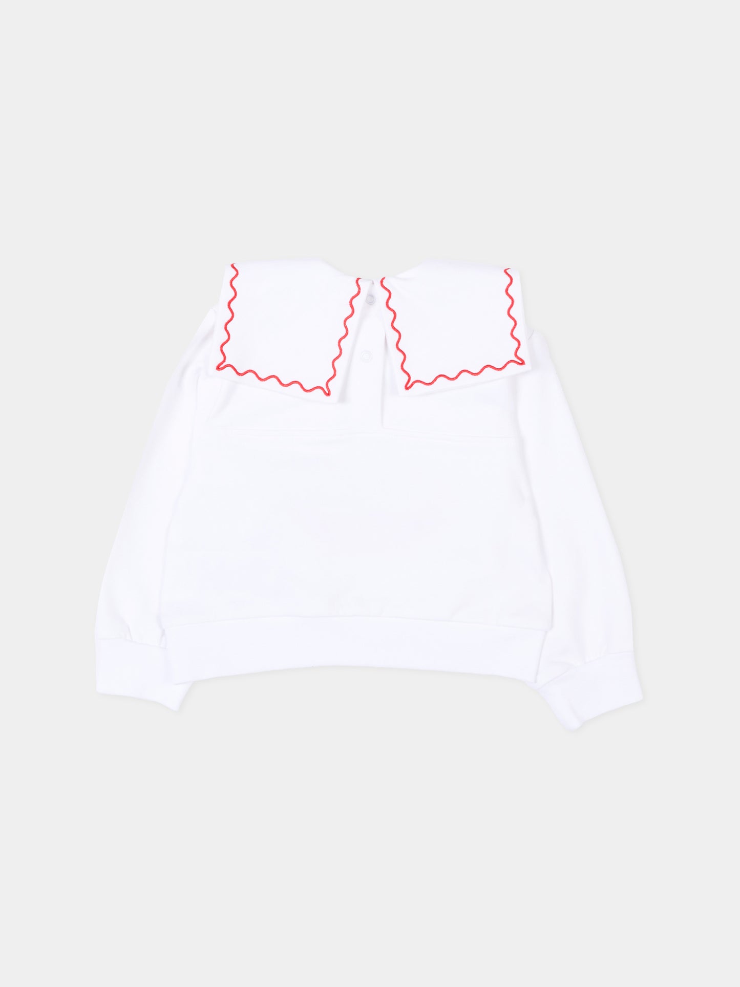 Felpa bianca per neonata con Winnie the Pooh,Monnalisa,39G614 - 7007 - 0099