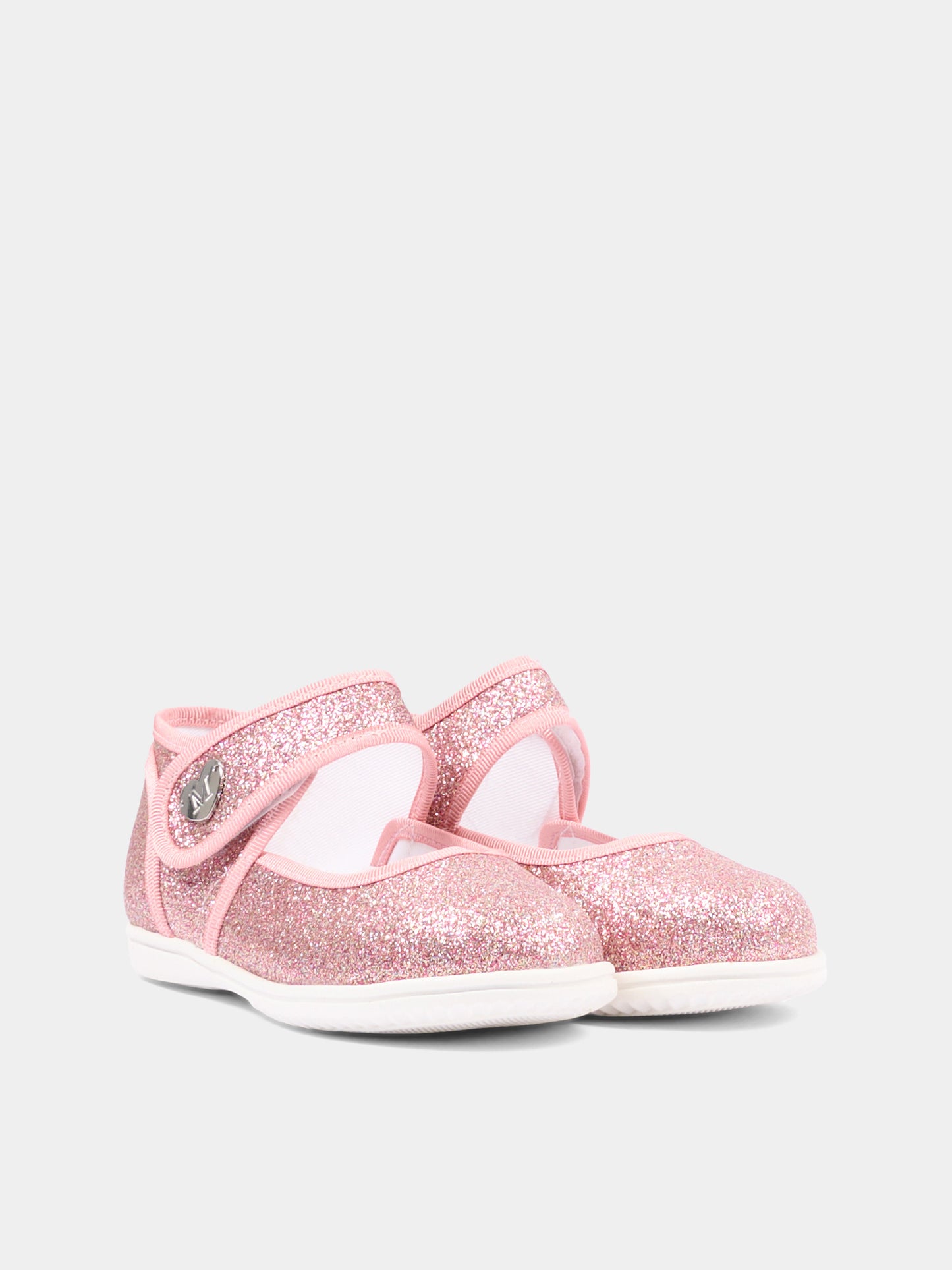 Ballerine rosa per bambina glitterate,Monnalisa,83G005 - 7714 - G090
