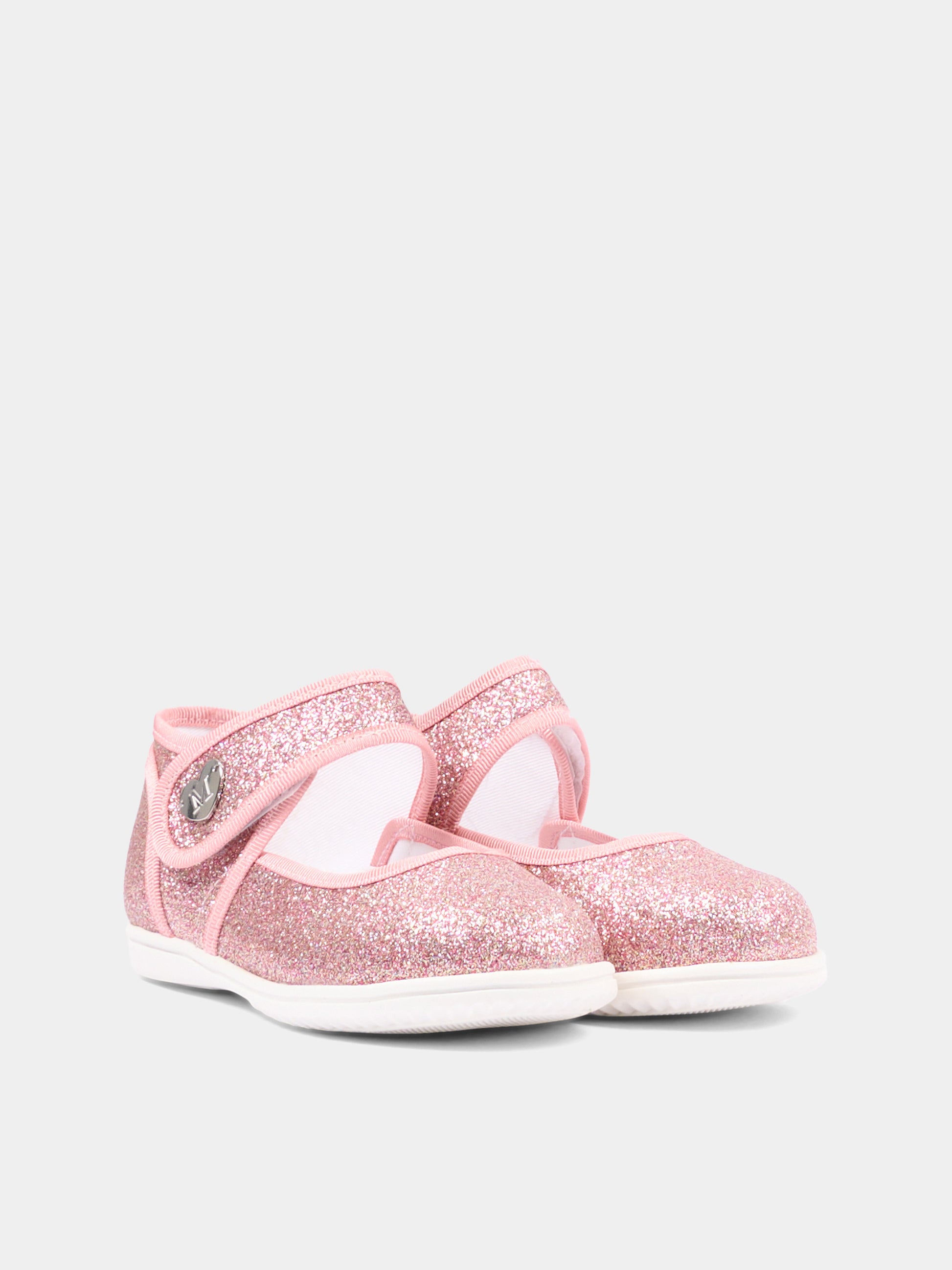 Ballerine rosa per bambina glitterate,Monnalisa,83G005 - 7714 - G090