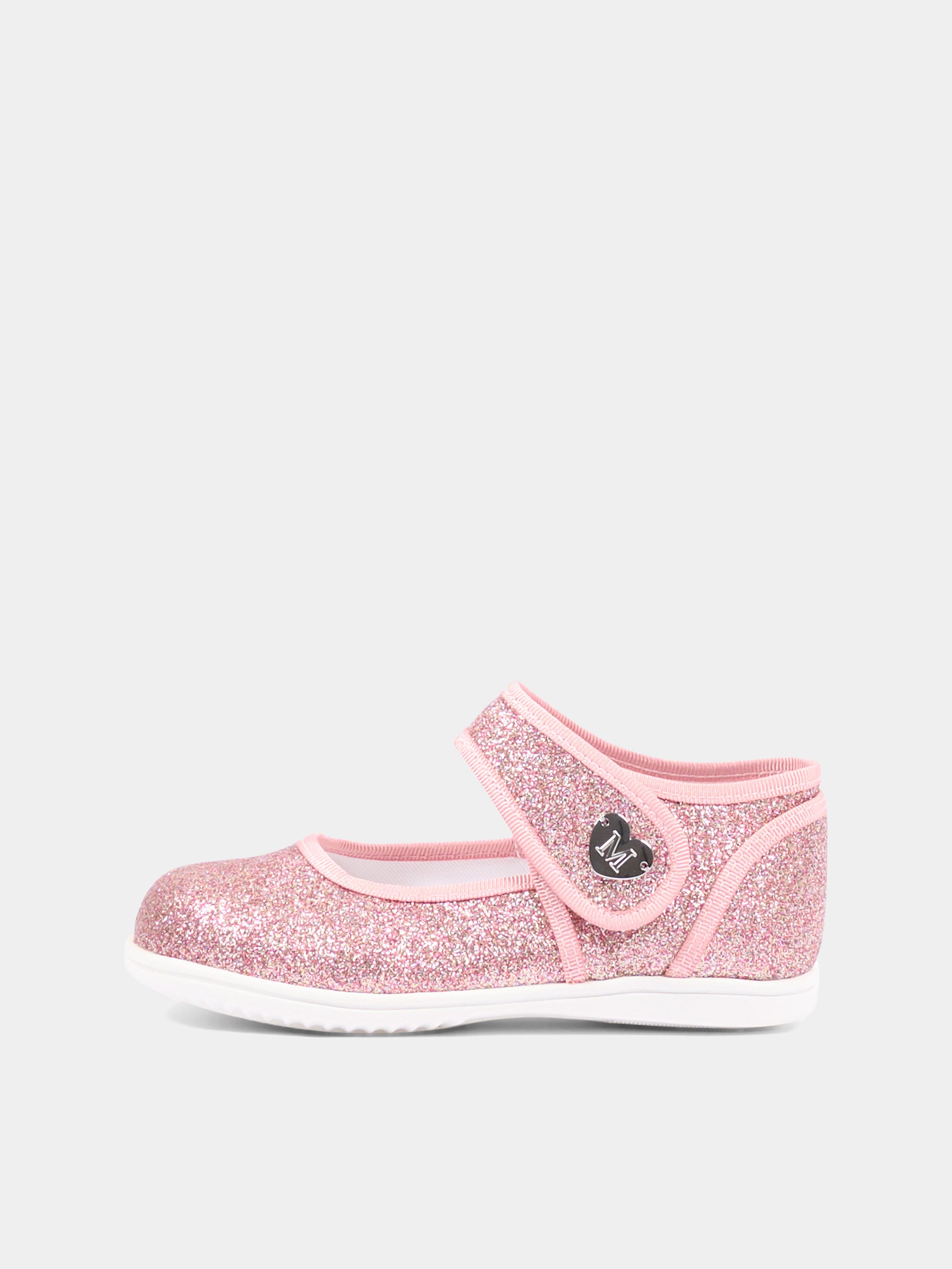 Ballerine rosa per bambina glitterate,Monnalisa,83G005 - 7714 - G090