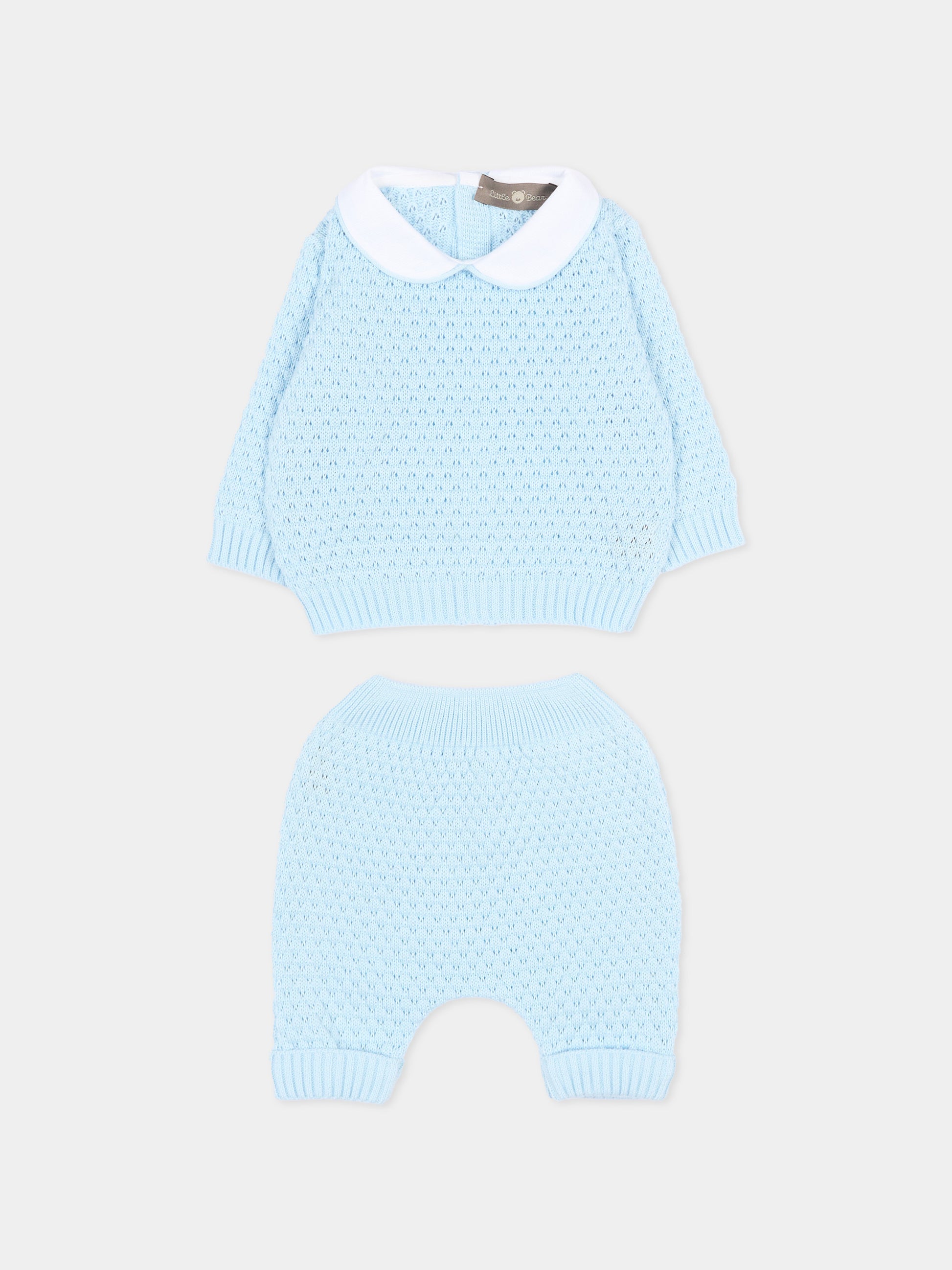 Completo nascita celeste per neonato traforato,Little Bear,3115 CIELO