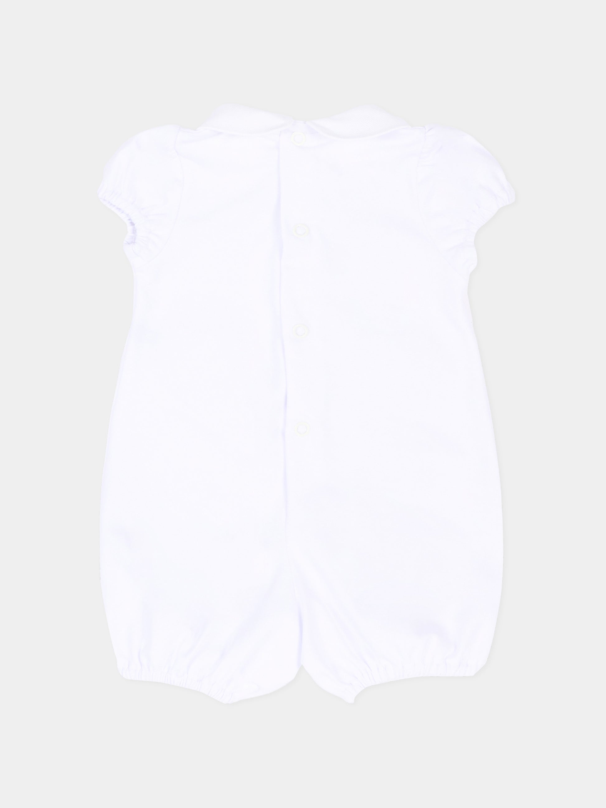 Pagliaccetto bianco per neonato con orsetti,Little Bear,3072 BCO/CORDA