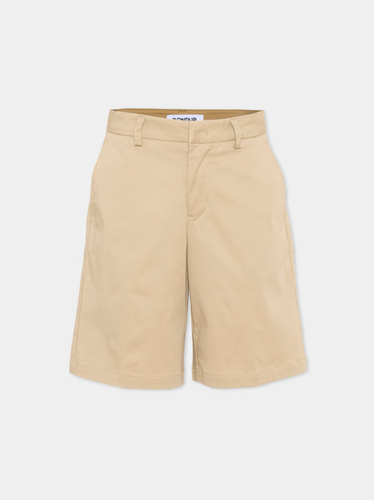Shorts beige per bambini,Dondup Kids,DMBE024 0 RA029 0037