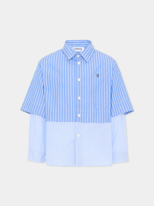 Camicia multicolor per bambino a righe,Dondup Kids,DMCA049 0 CR016 D128