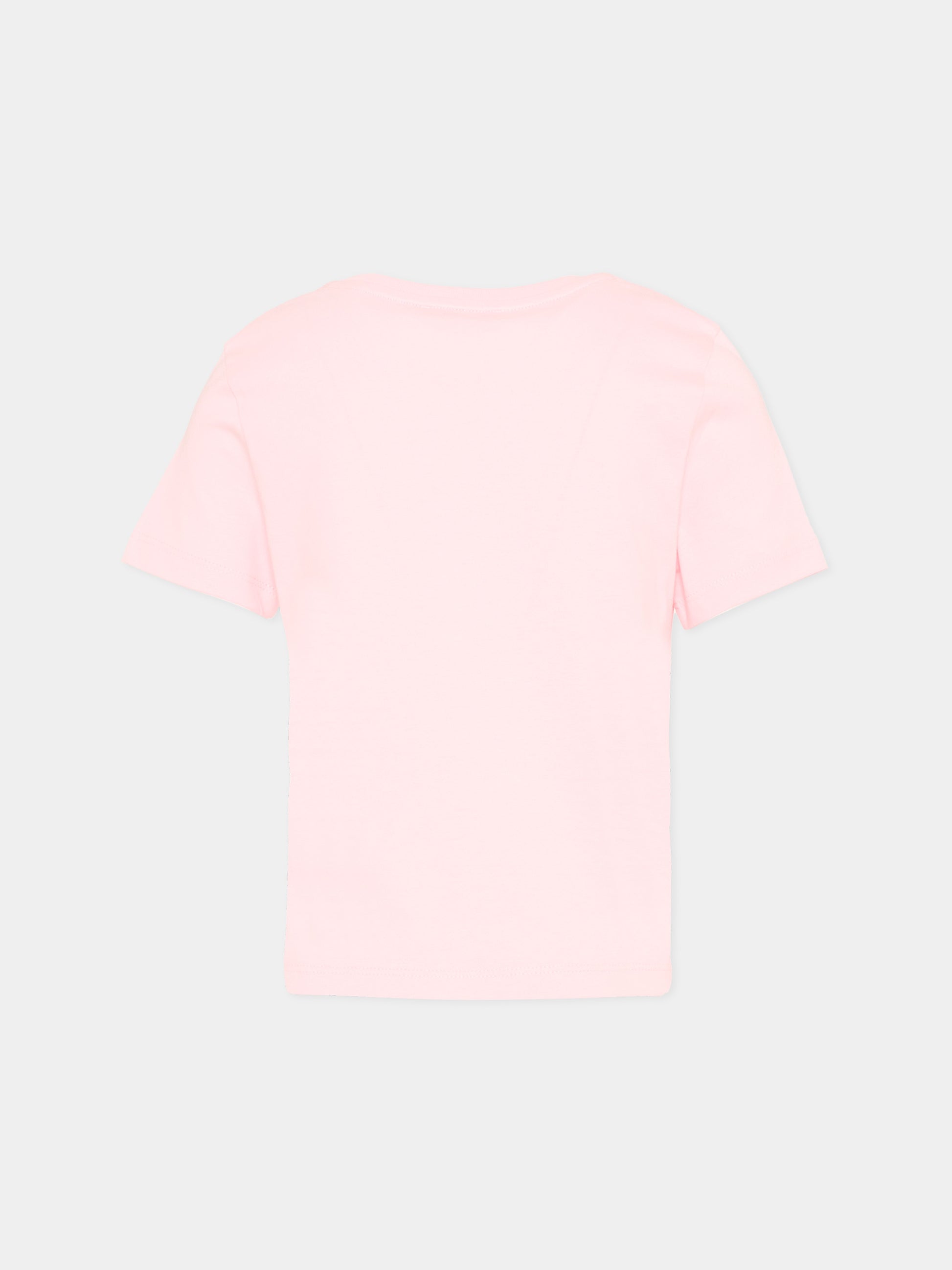 T-Shirt rosa con logo per bambina,Lanvin Petite,N30331 44F