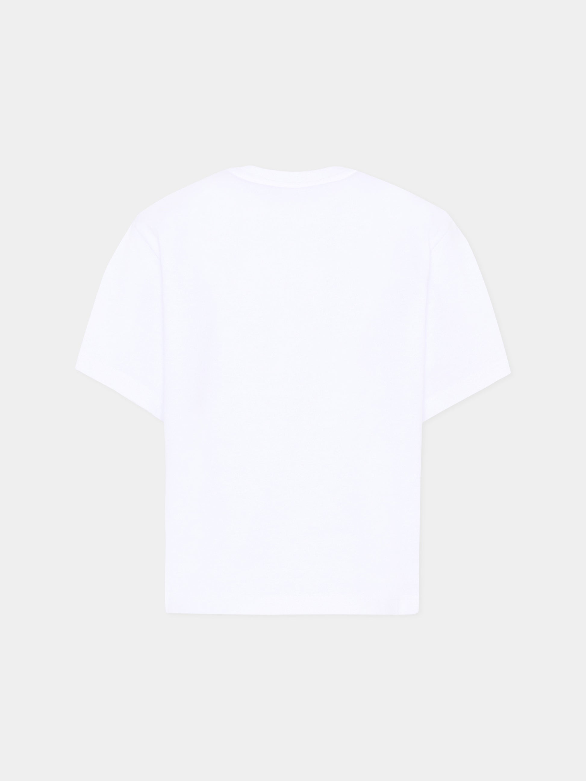 T-Shirt bianca per bambina con stampa sneakers,Lanvin Petite,N30332 10P