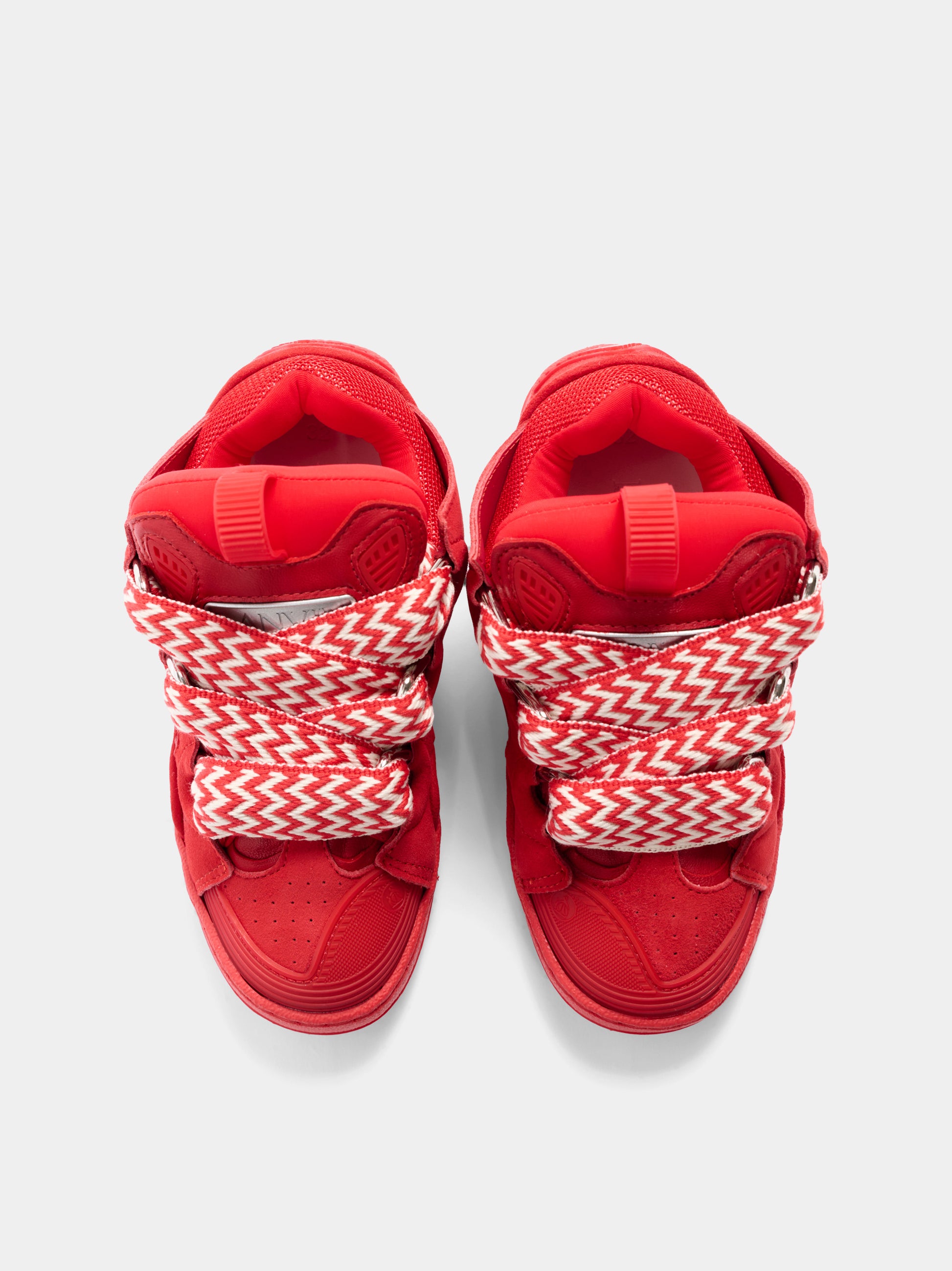 Sneakers rosse per bambini con doppi lacci,Lanvin Petite,N30358 998