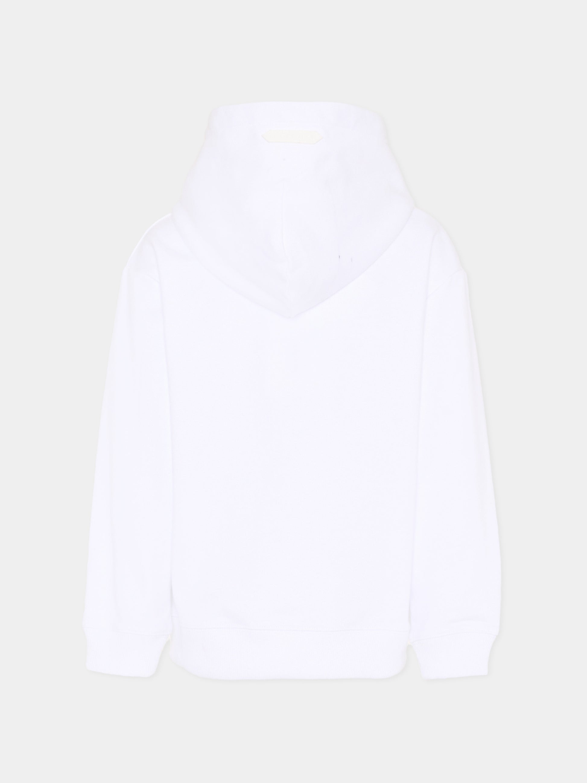 Felpa bianca per bambino con logo,Lanvin Petite,N30369 N48