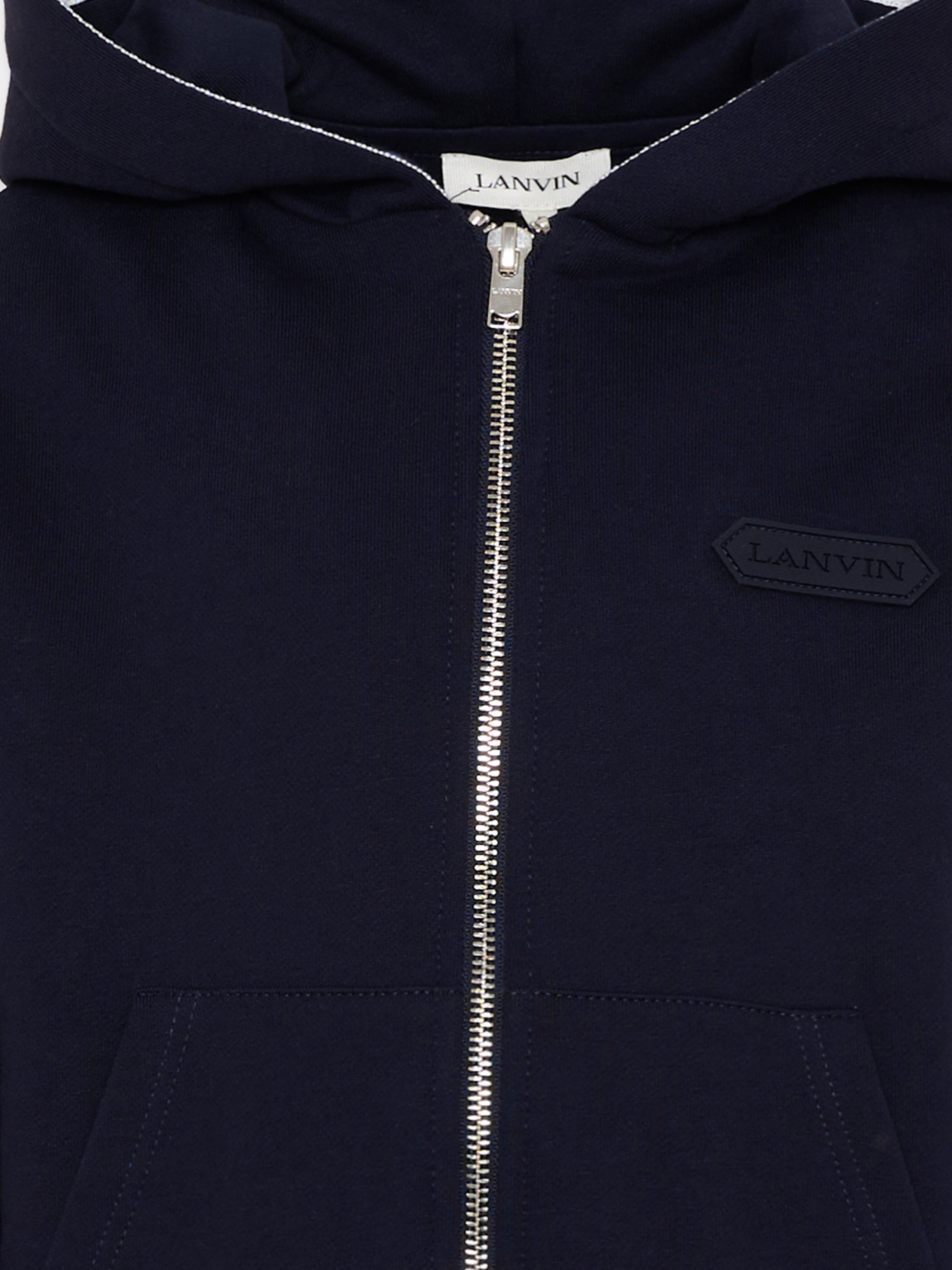 Felpa blu per bambino con logo,Lanvin Petite,N30370 855