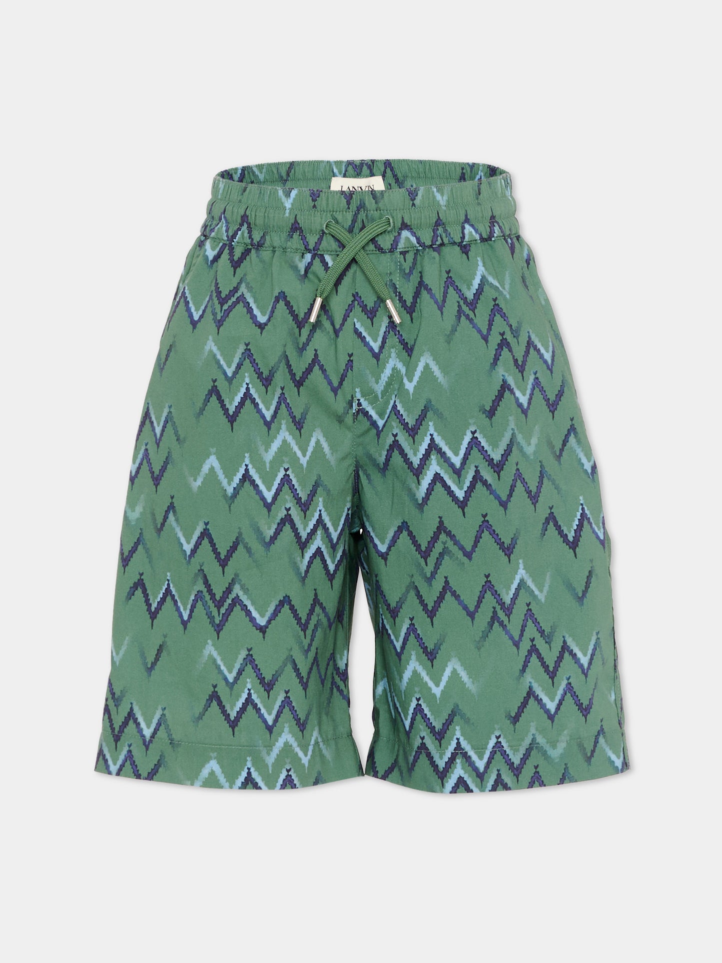 Shorts multicolor per bambino con logo,Lanvin Petite,N30393 U58